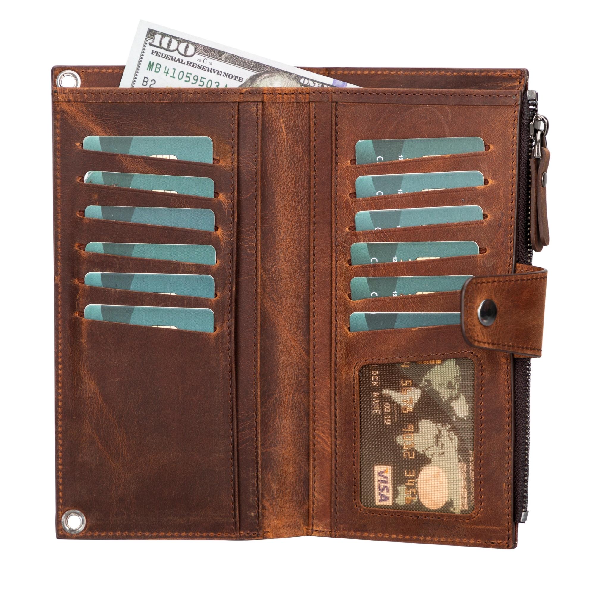 Kaycee Leather Women's Cell Phone Wallet with Strap - Image 34