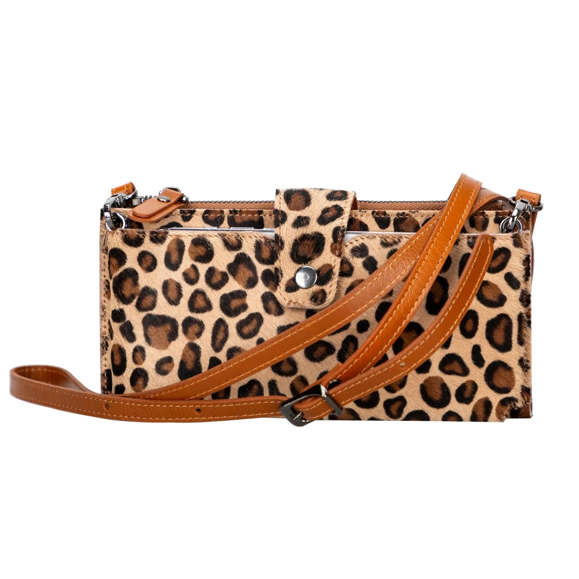 Kaycee Leather Women's Cell Phone Wallet with Strap - Image 41
