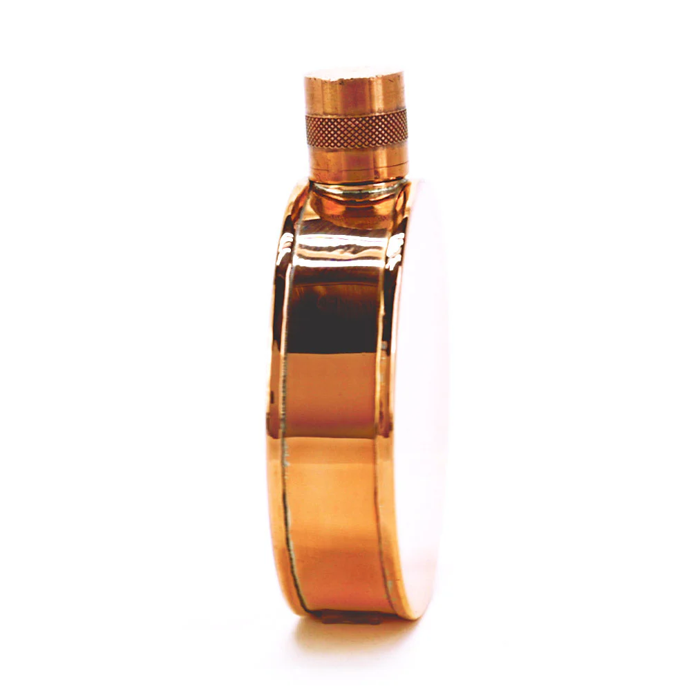Kentucky Round 22-Gauge Solid Copper 9oz Flask - Image 23