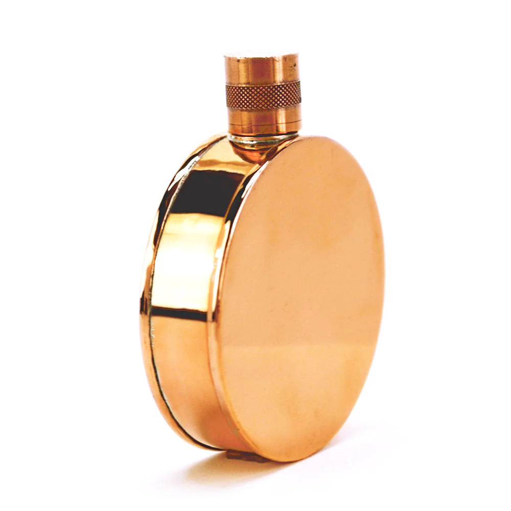 Kentucky Round 22-Gauge Solid Copper 9oz Flask - Image 28