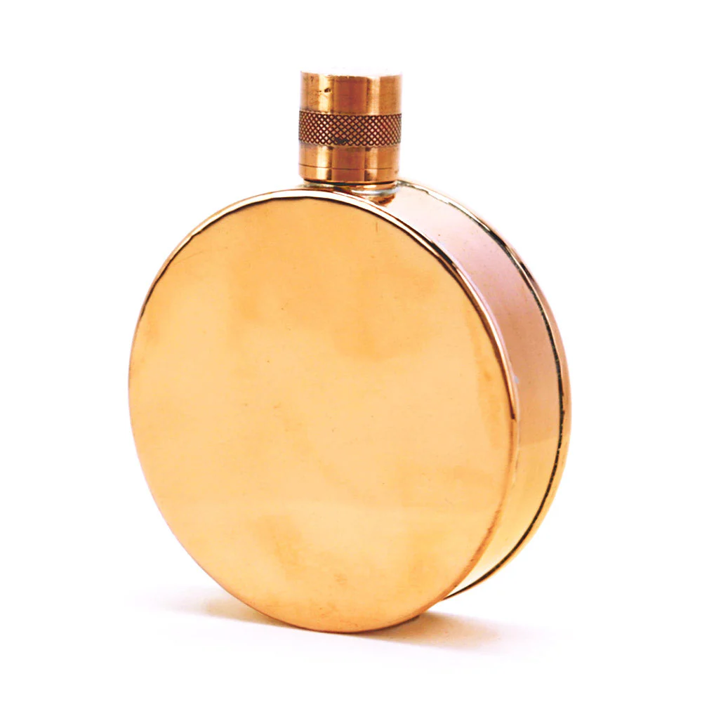 Kentucky Round 22-Gauge Solid Copper 9oz Flask - Image 46