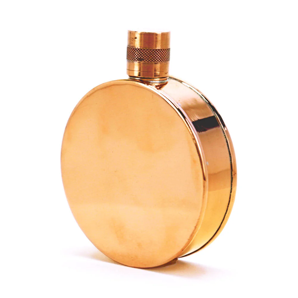 Kentucky Round 22-Gauge Solid Copper 9oz Flask - Image 48