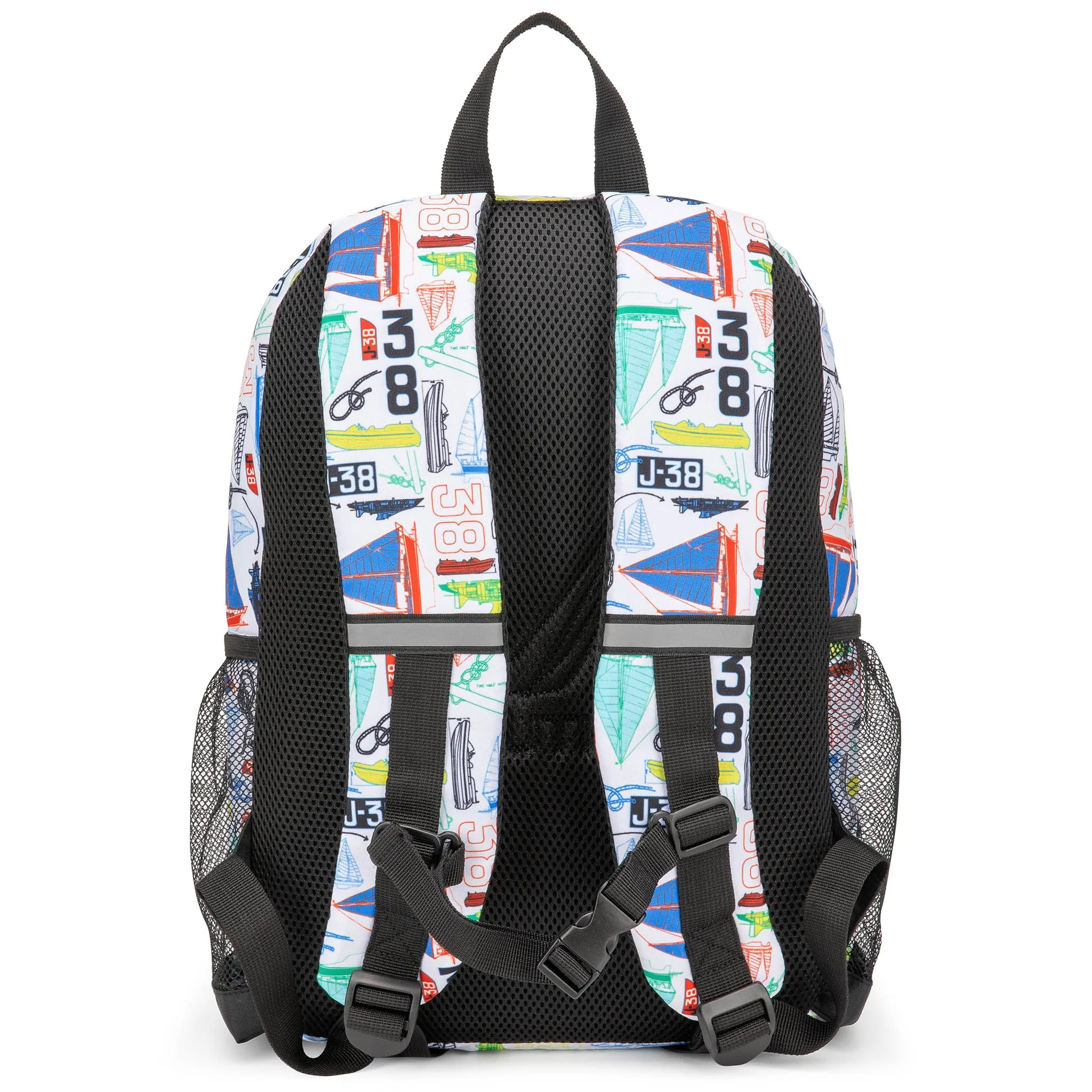 Kids Backpack for School | Sailboats | 16" Tall - Image 5