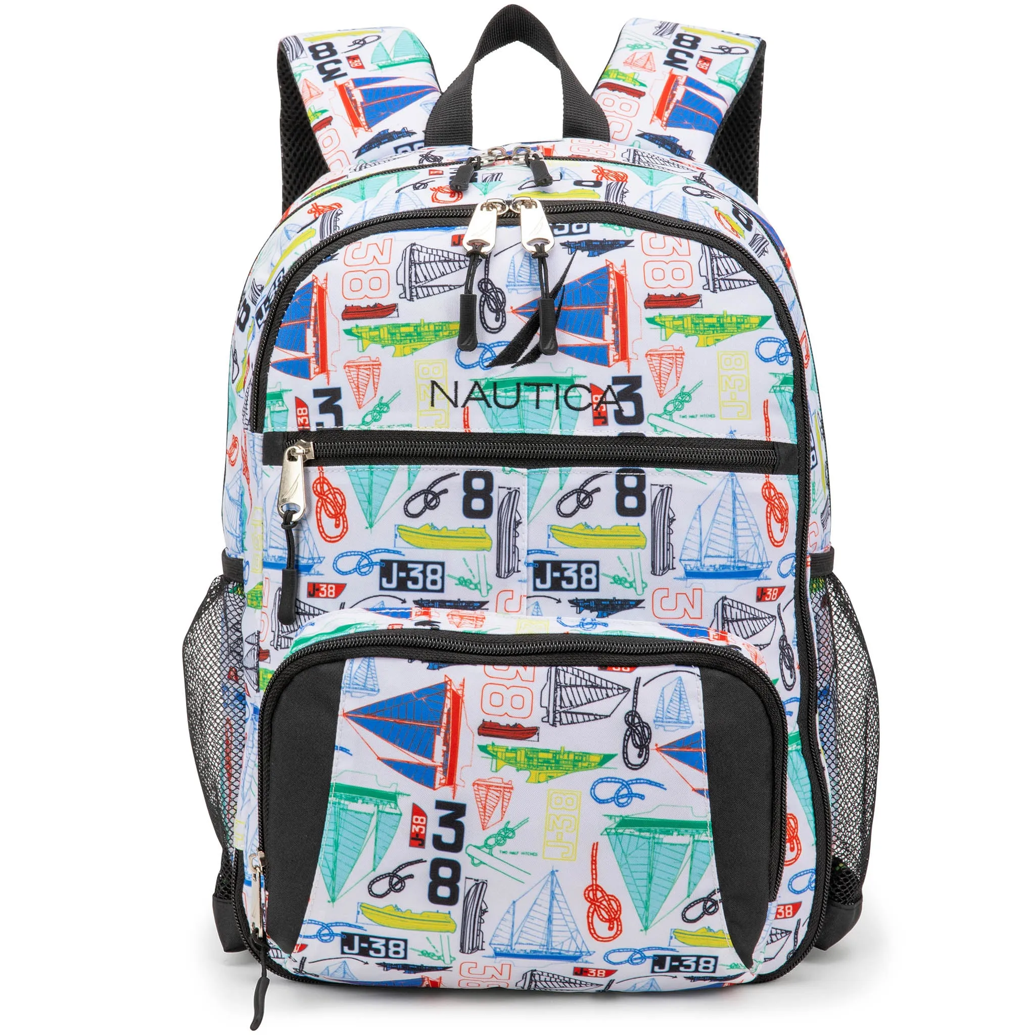 Kids Backpack for School | Sailboats | 16" Tall - Image 6
