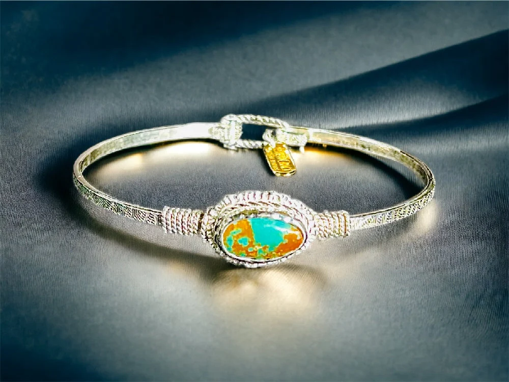 Kingman Turquoise Bracelet - Image 10