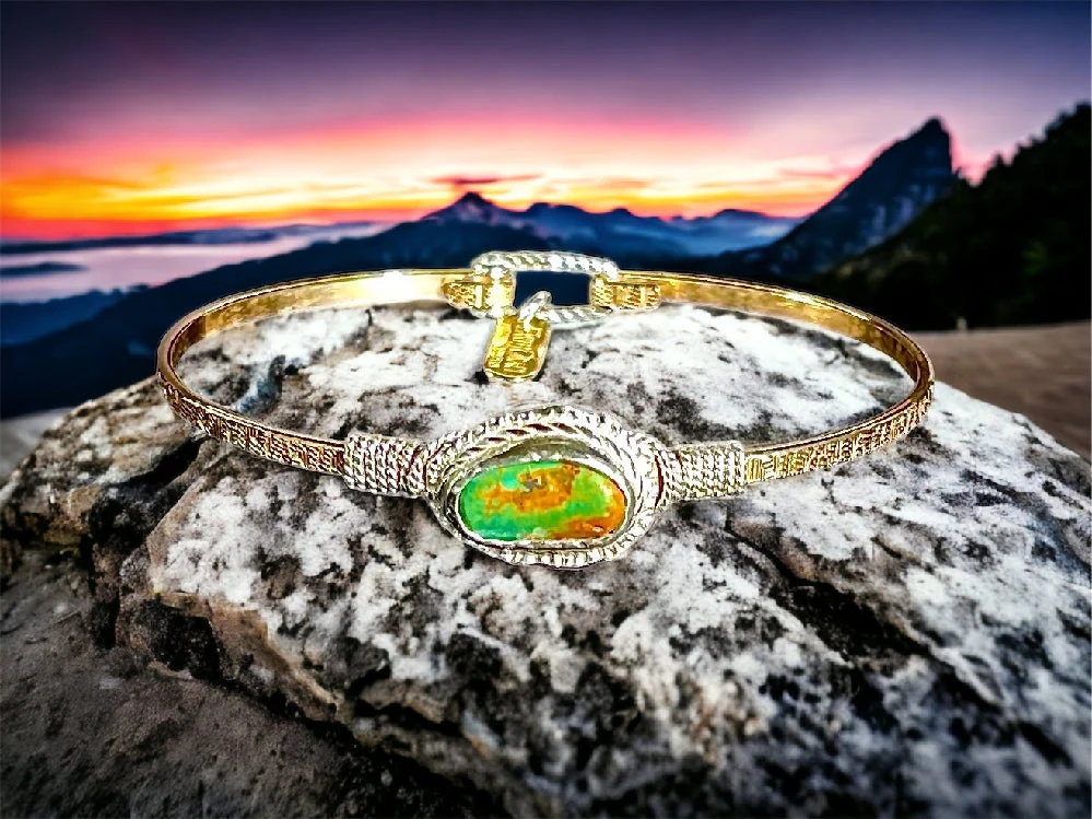 Kingman Turquoise Bracelet - Image 7