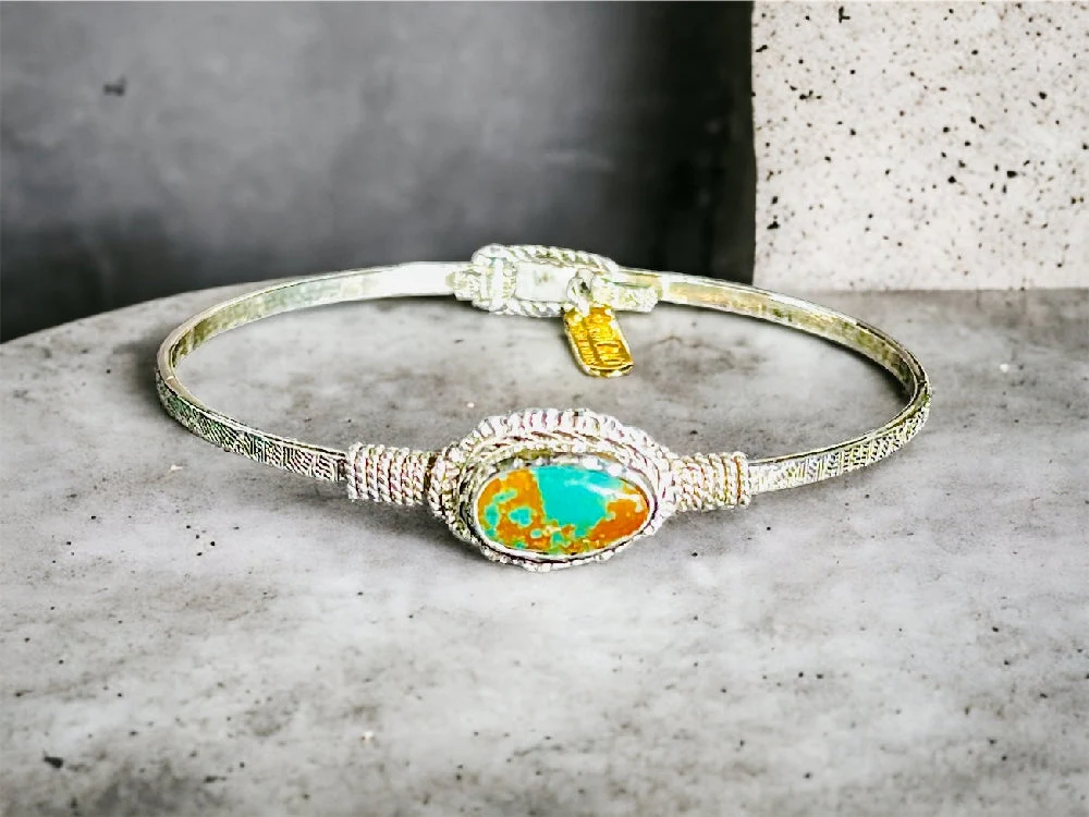 Kingman Turquoise Bracelet - Image 8