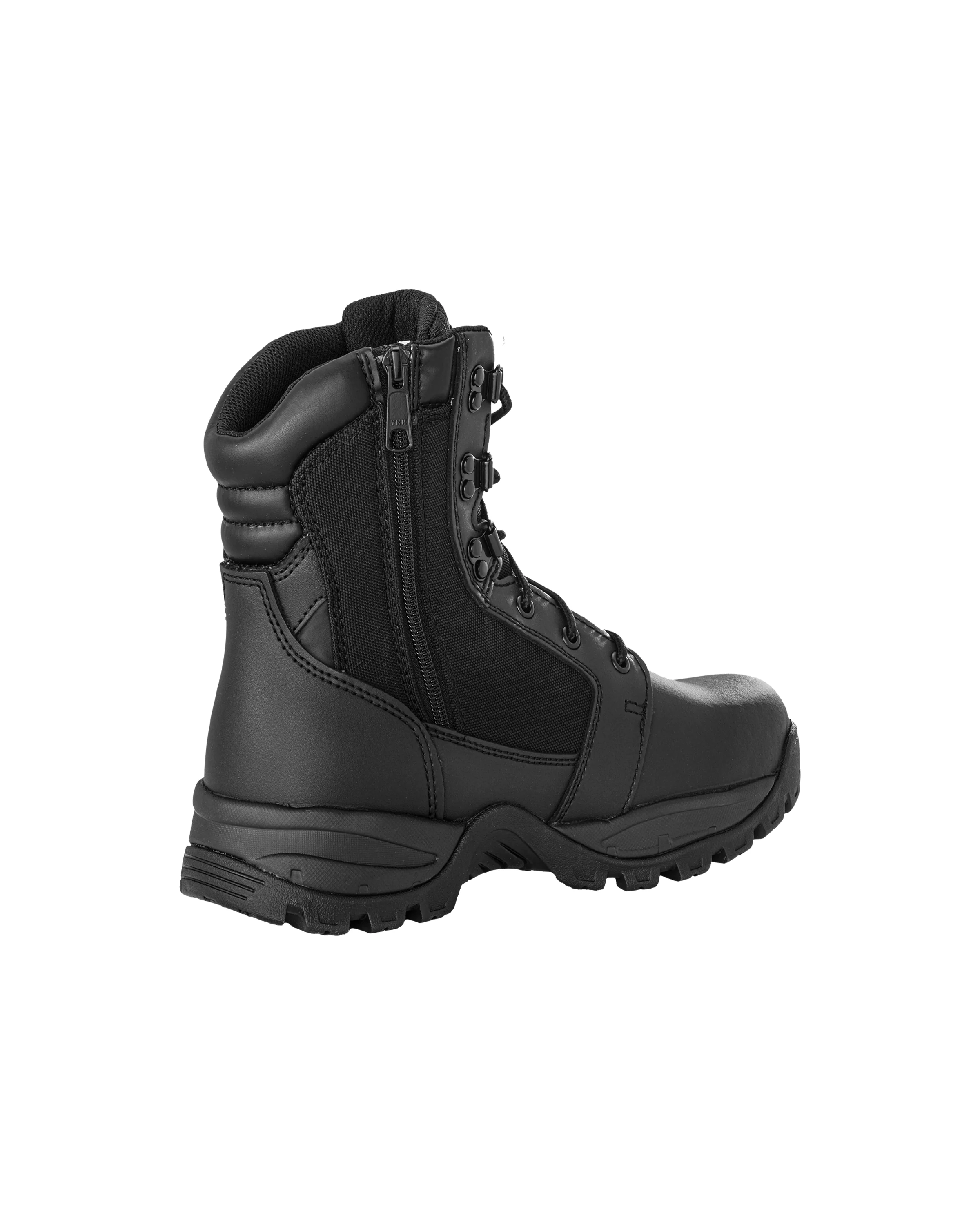 Rugged Black Action Leather 7" Zipped Water Resistant Tactical Boots [R62300] - Image 3