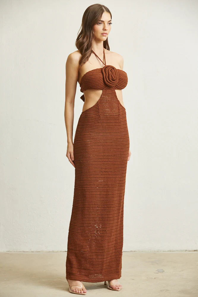 Knit Dress With Cut-Out - Image 2
