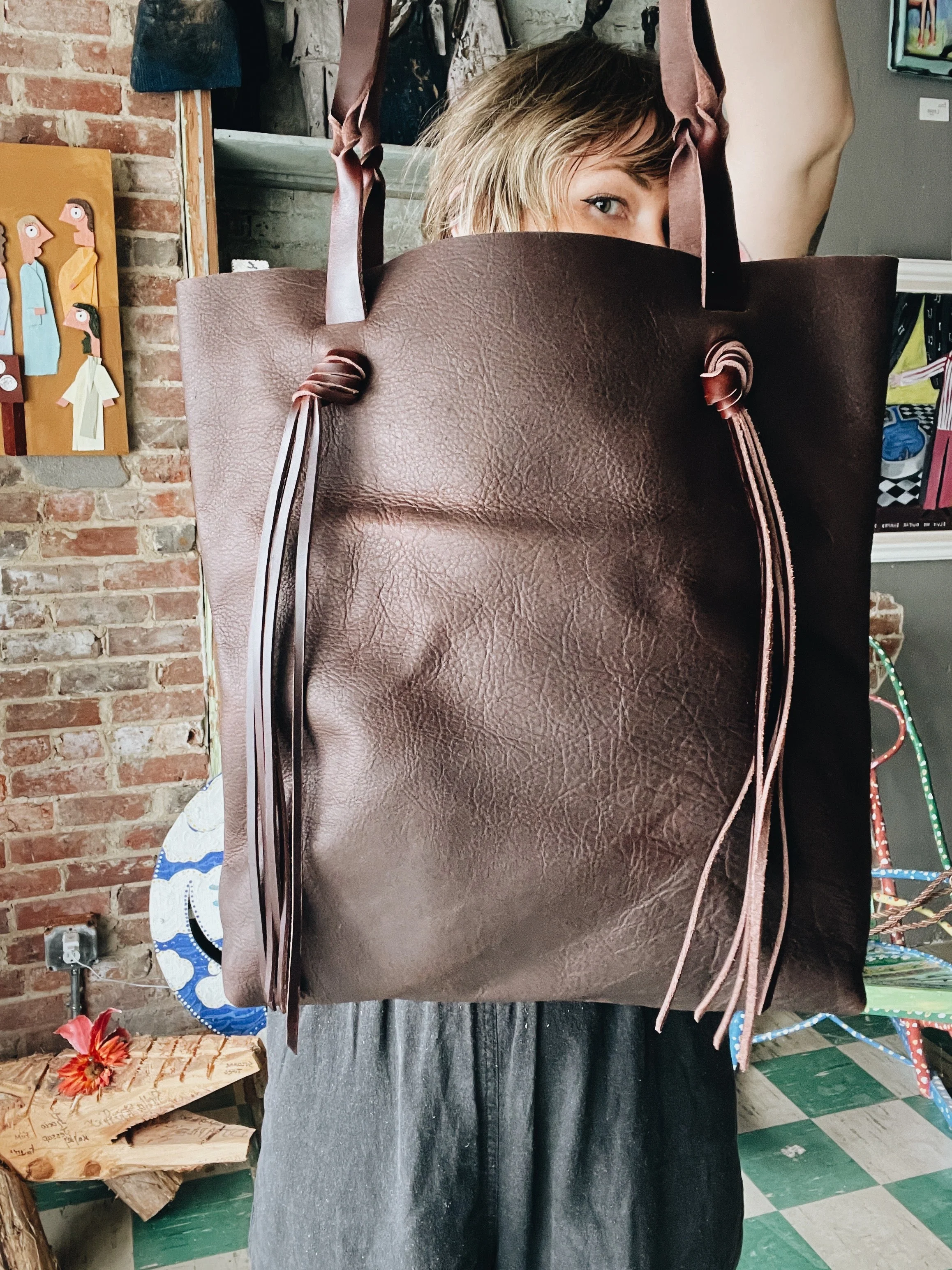 Knotty Tassel Tote Bag - Image 2