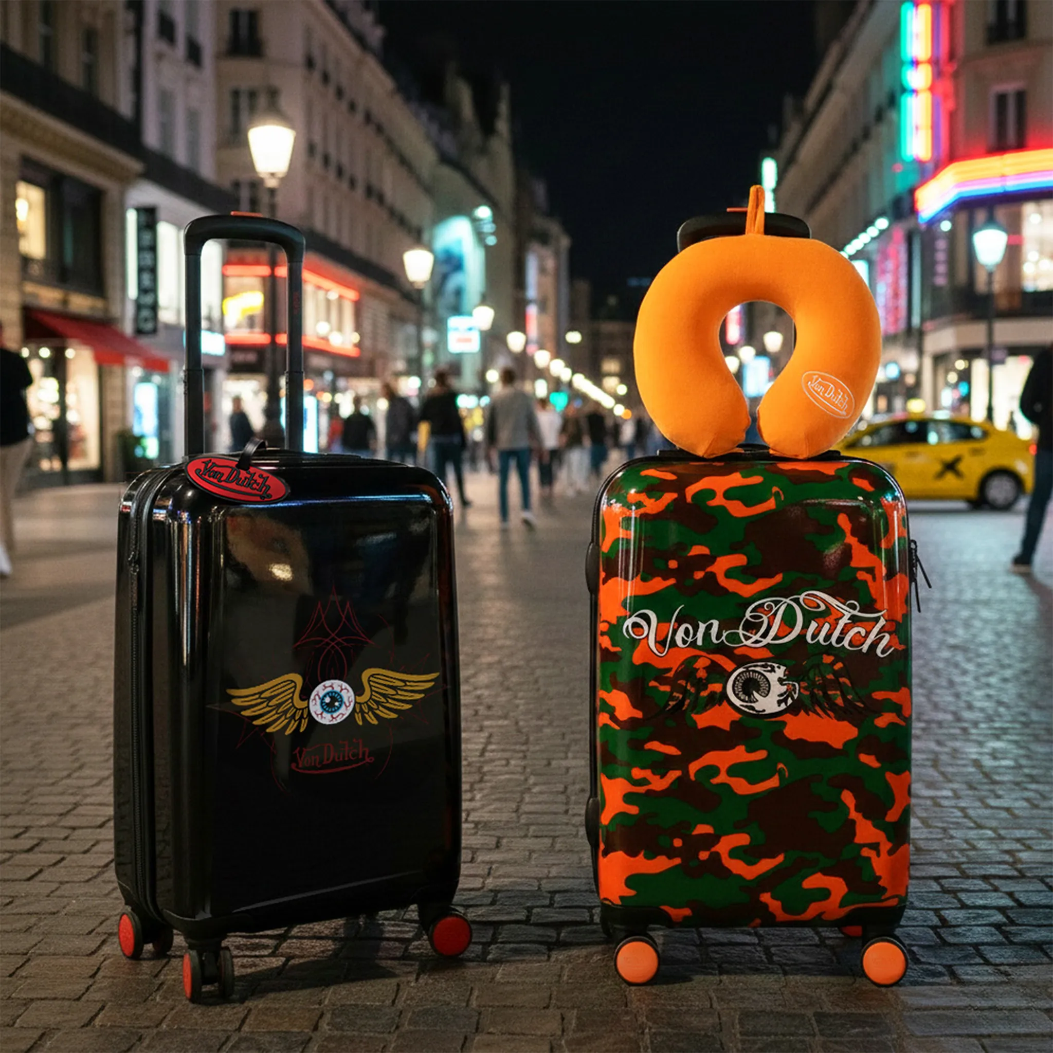 Kustom Kulture Expandable Hardside Carry-on Spinner Suitcase - Image 13