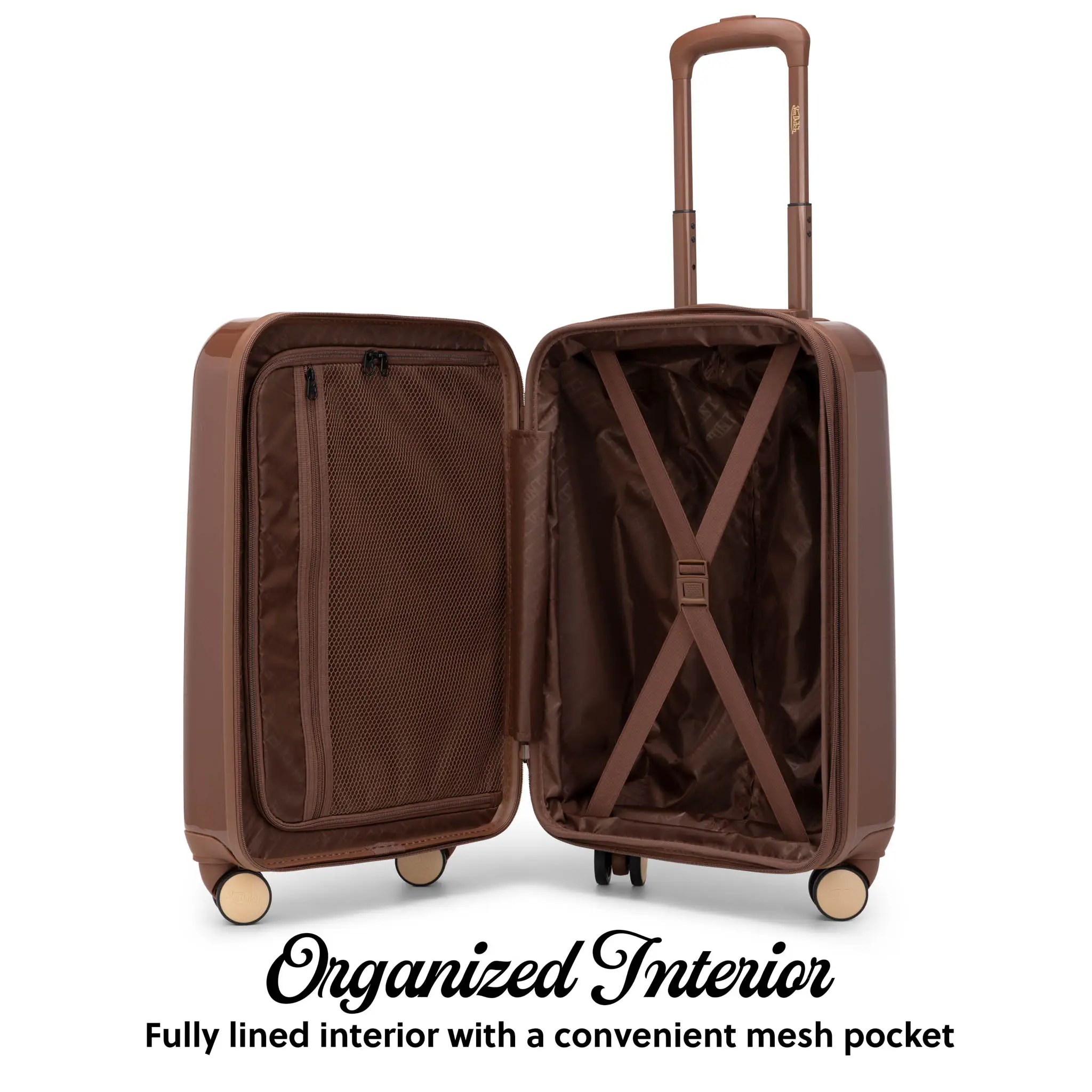 Kustom Kulture Expandable Hardside Carry-on Spinner Suitcase - Image 3