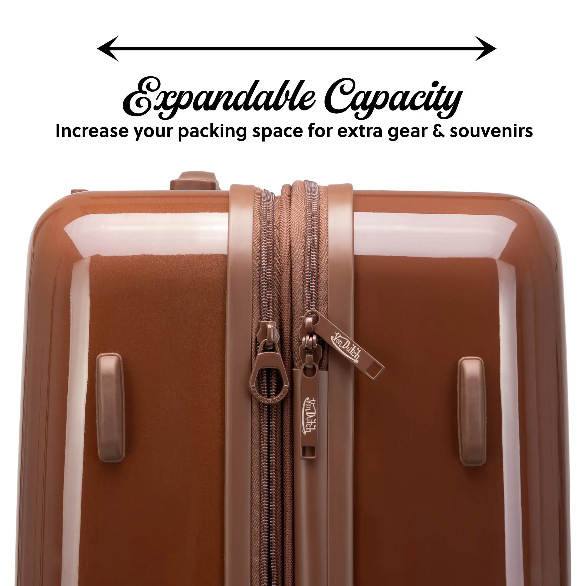 Kustom Kulture Expandable Hardside Carry-on Spinner Suitcase - Image 4