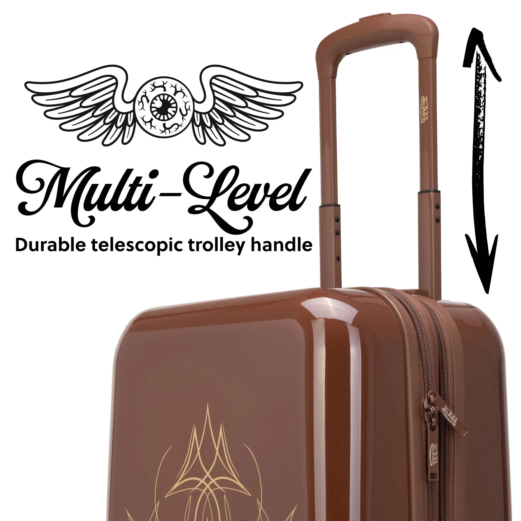 Kustom Kulture Expandable Hardside Carry-on Spinner Suitcase - Image 6