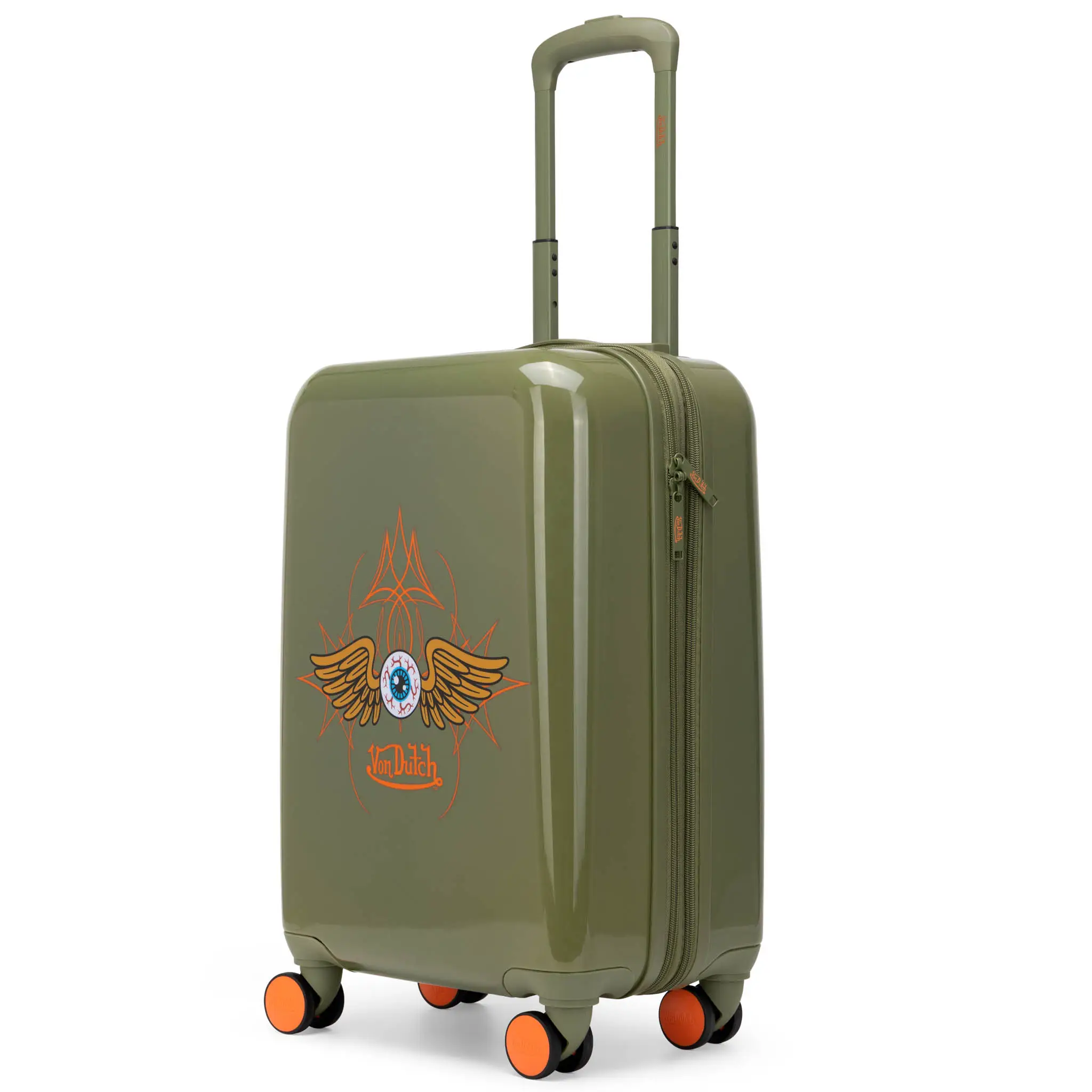 Kustom Kulture Expandable Hardside Carry-on Spinner Suitcase - Image 8