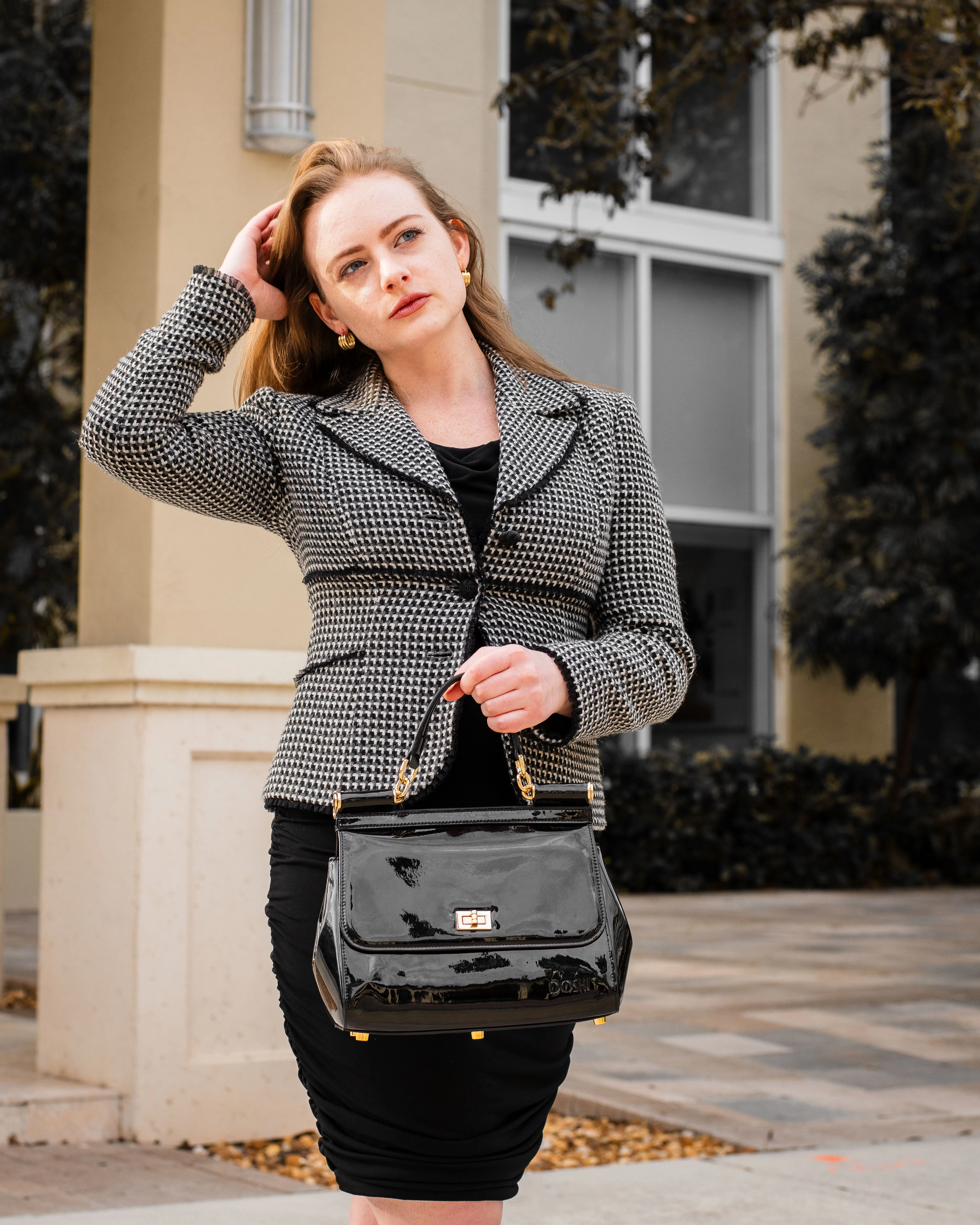 Lady Bag 3 - Semi-Patent Black - Image 2