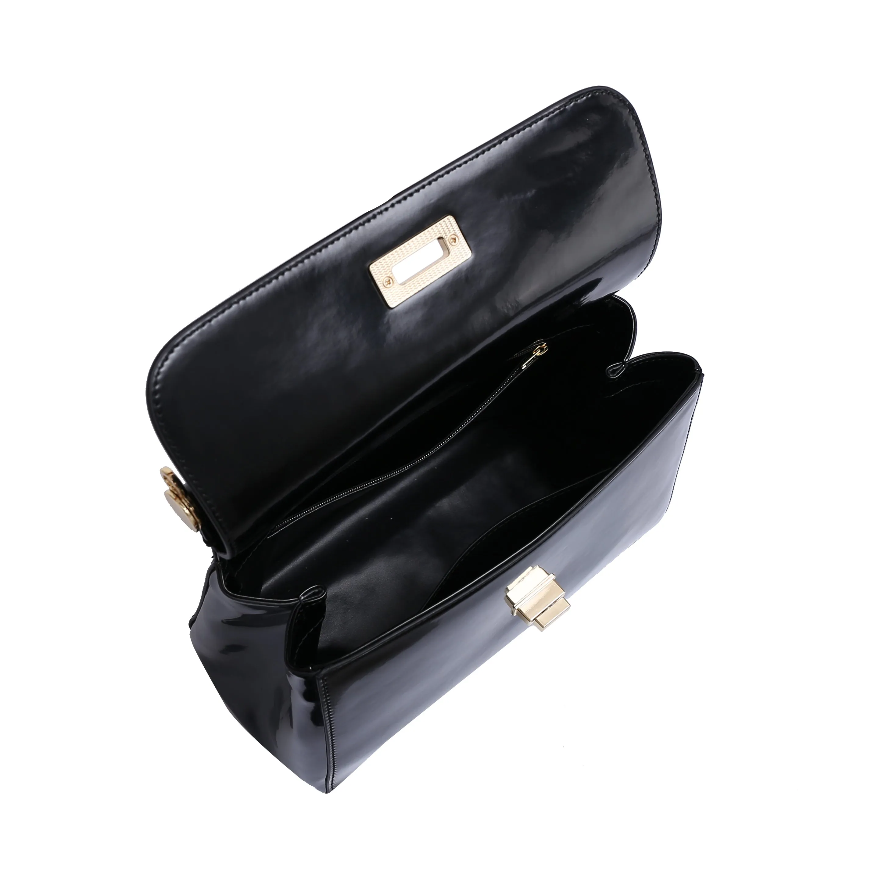 Lady Bag 3 - Semi-Patent Black - Image 6