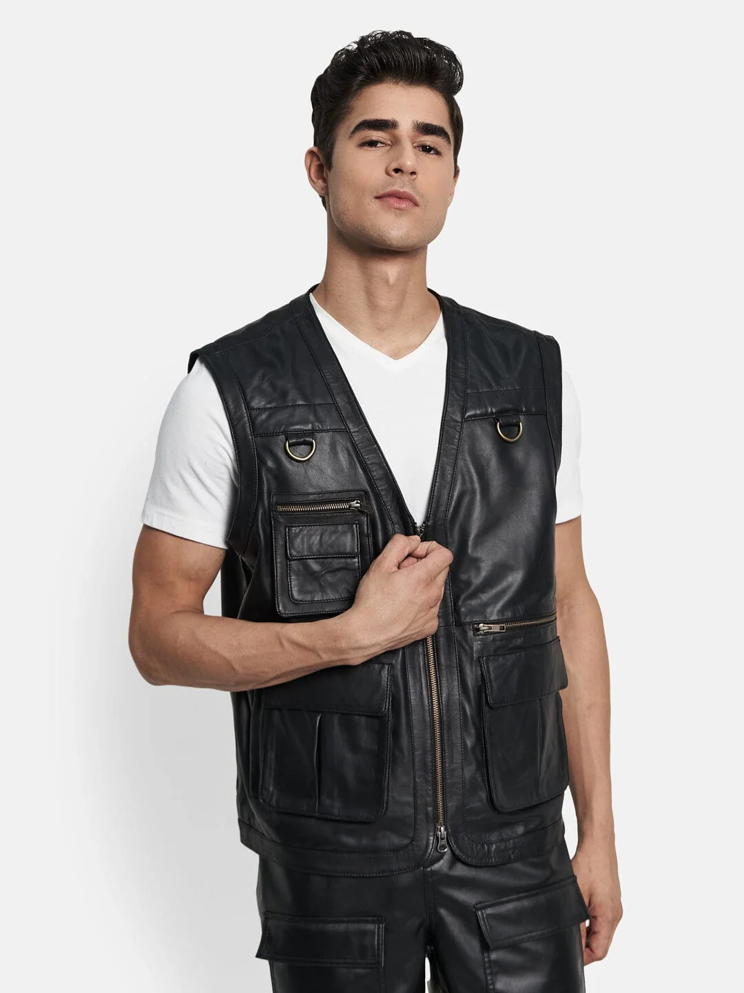 Lambskin Leather Vest - Image 3