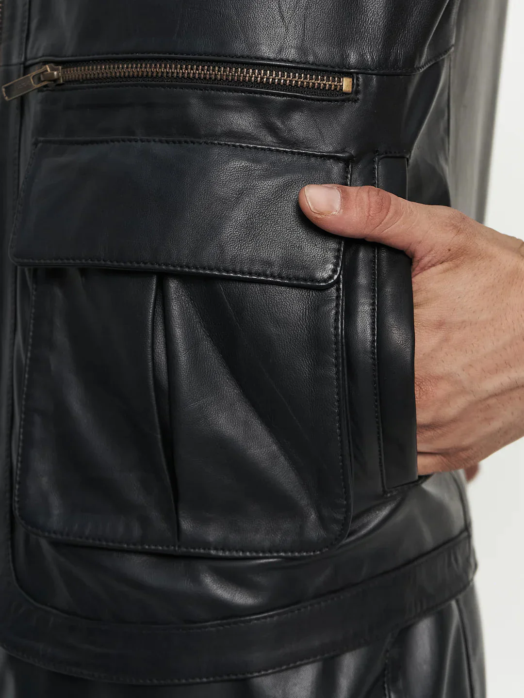 Lambskin Leather Vest - Image 6