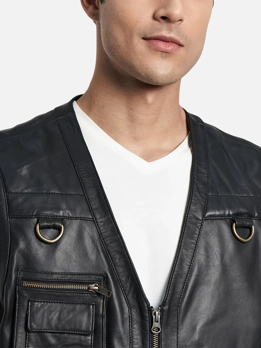 Lambskin Leather Vest - Image 7