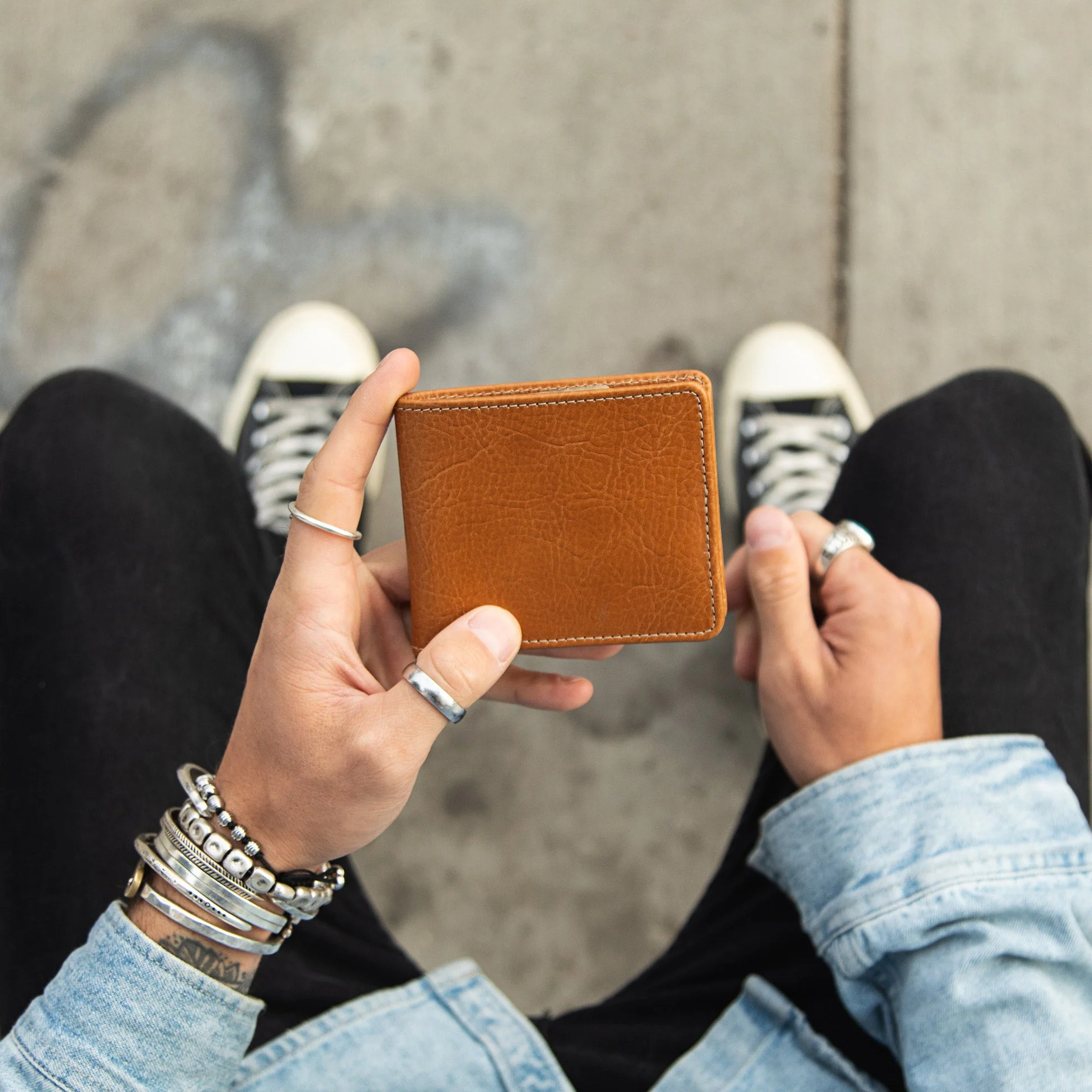 Large Billfold Wallet - Natural - Image 7