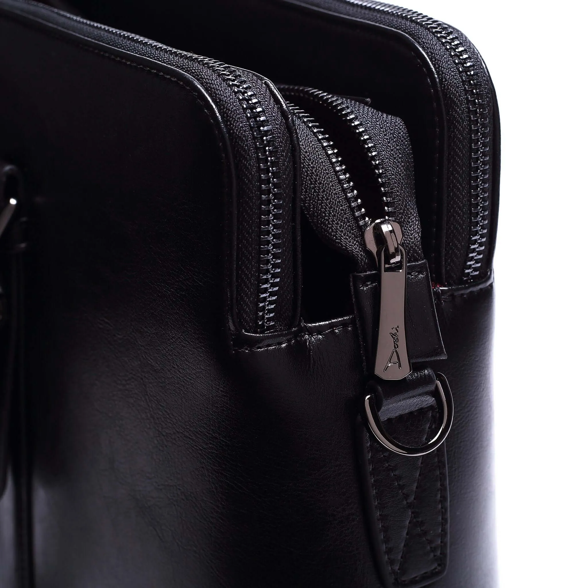 Large Classic Men's Vegan Briefcase 3 - Image 6