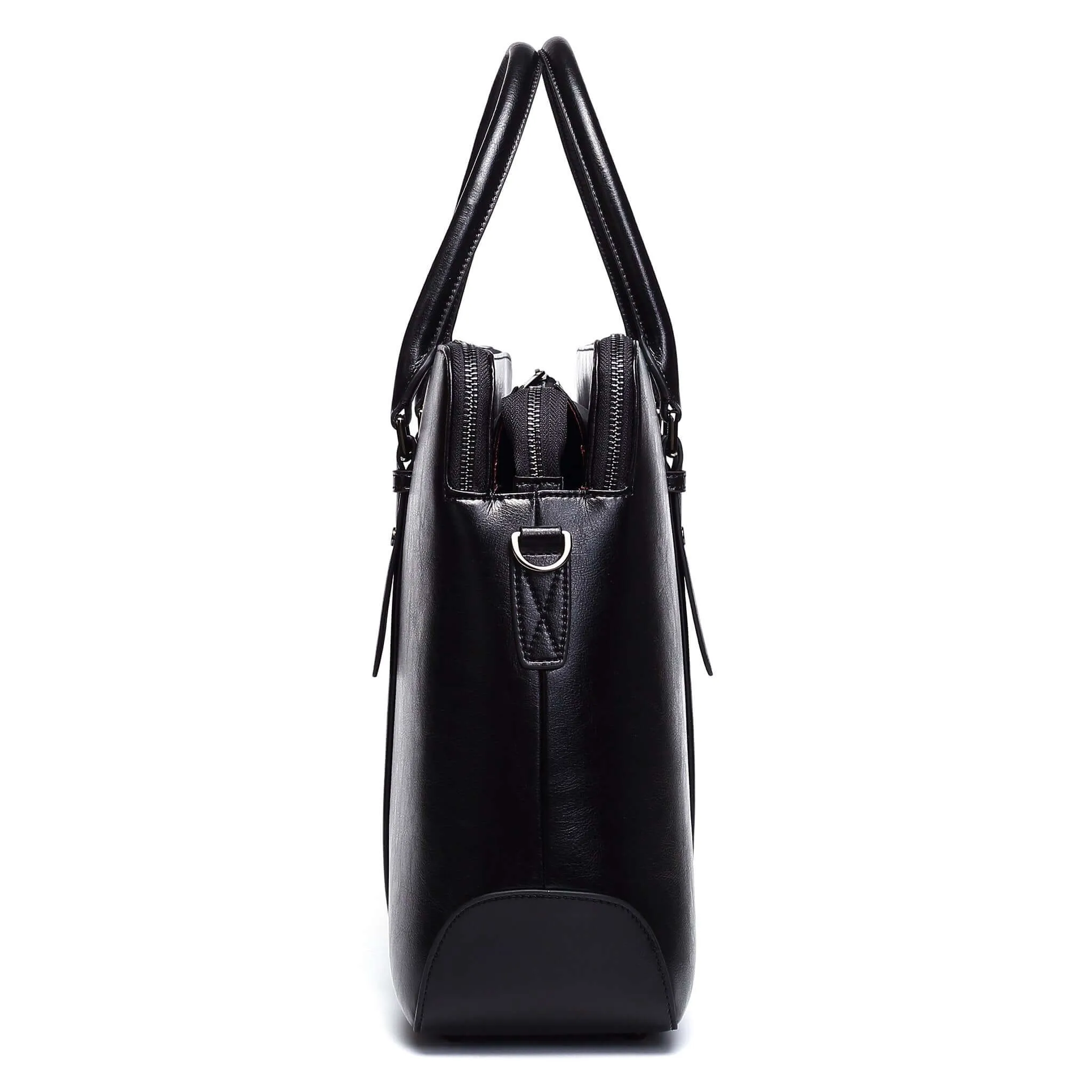 Large Classic Men's Vegan Briefcase 3 - Image 9