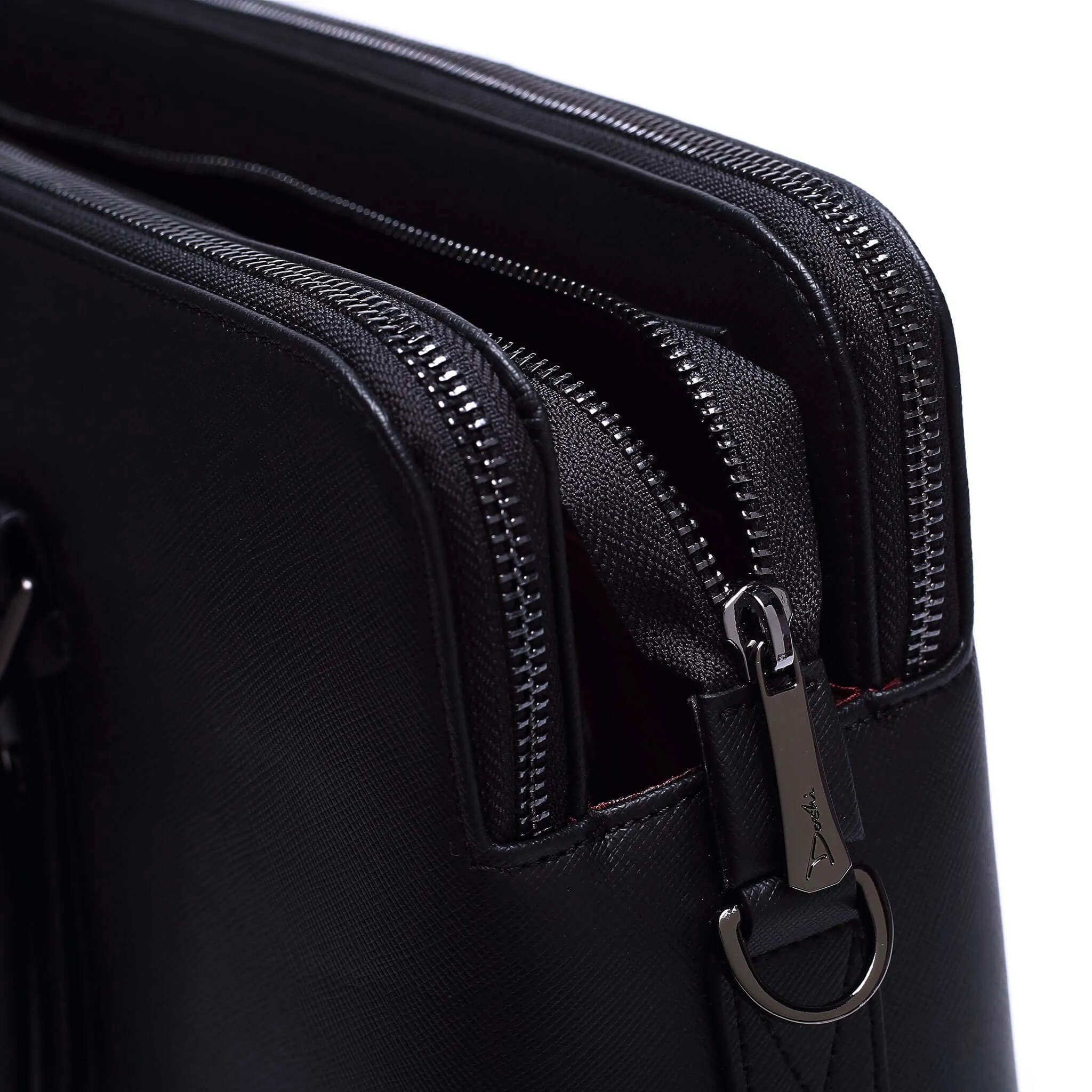 Large Classic Women's Vegan Briefcase 3 - Image 17