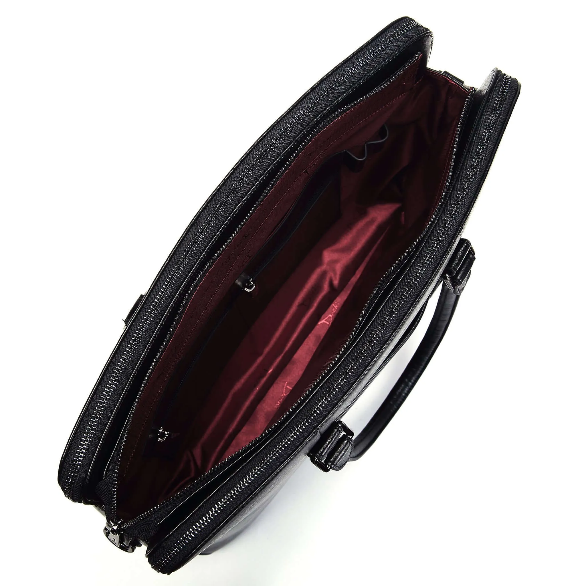 Large Classic Women's Vegan Briefcase 3 - Image 18