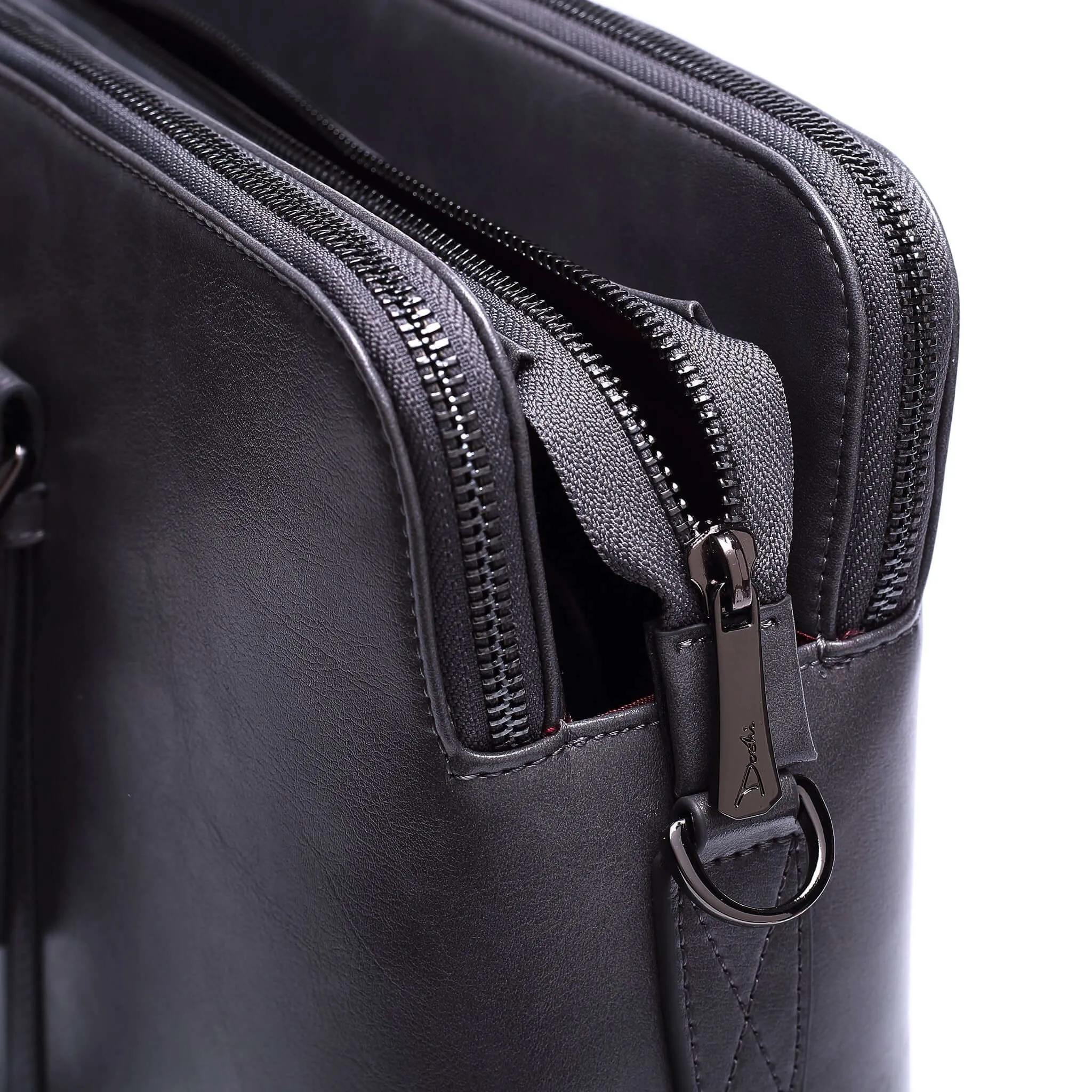 Large Classic Women's Vegan Briefcase 3 - Image 20