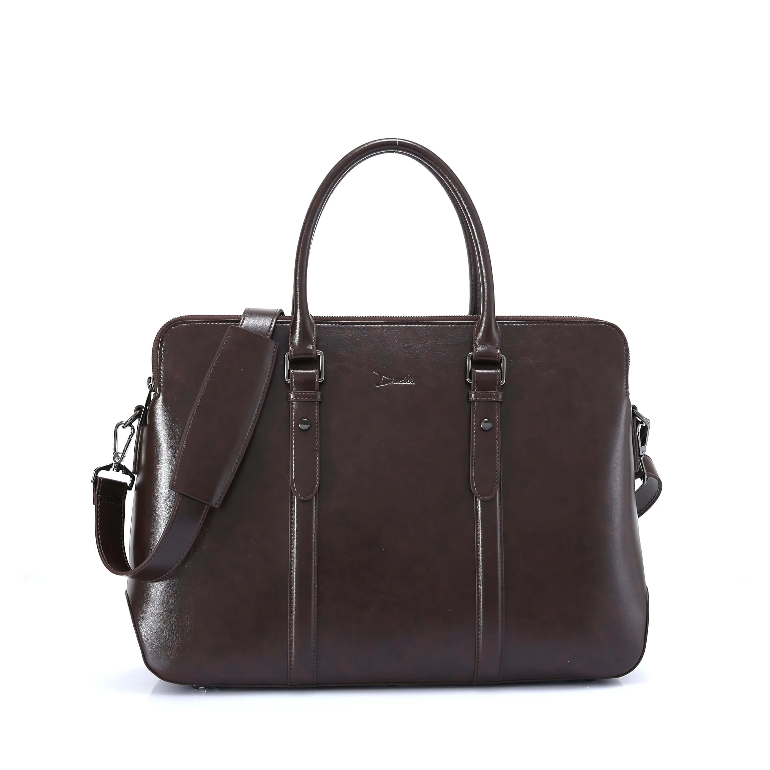 Large Classic Women's Vegan Briefcase 3 - Image 23