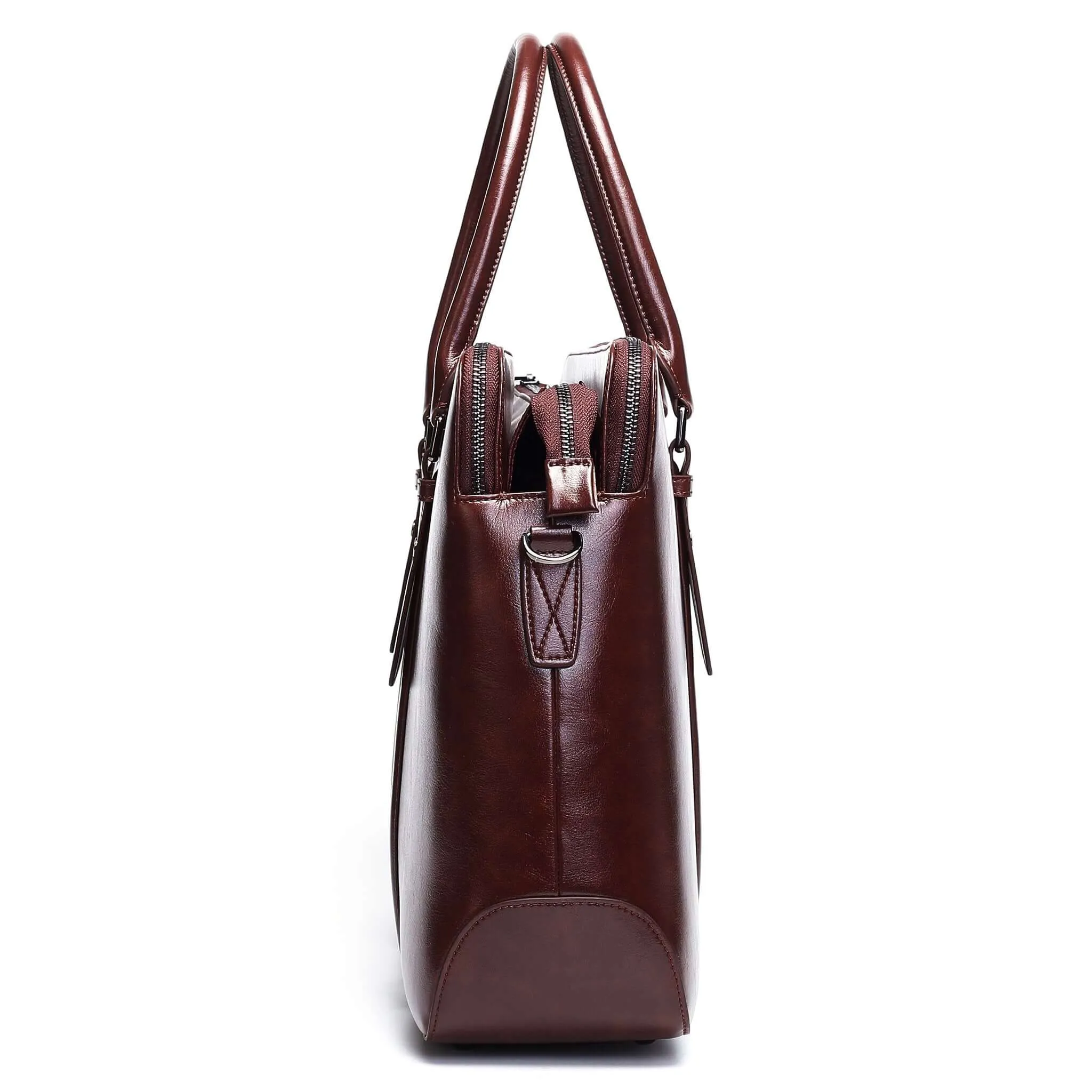 Large Classic Women's Vegan Briefcase 3 - Image 6