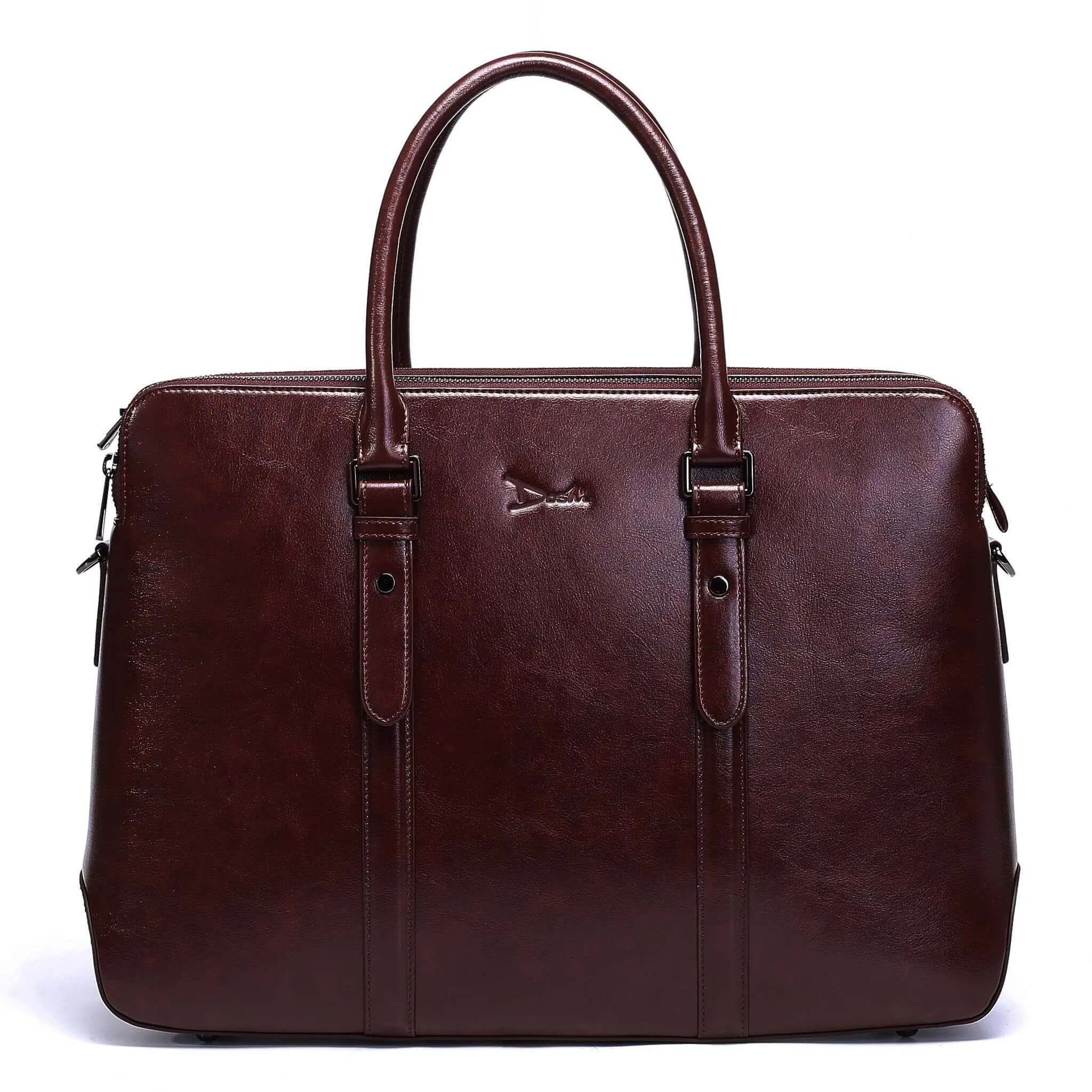 Large Classic Women's Vegan Briefcase 3 - Image 7