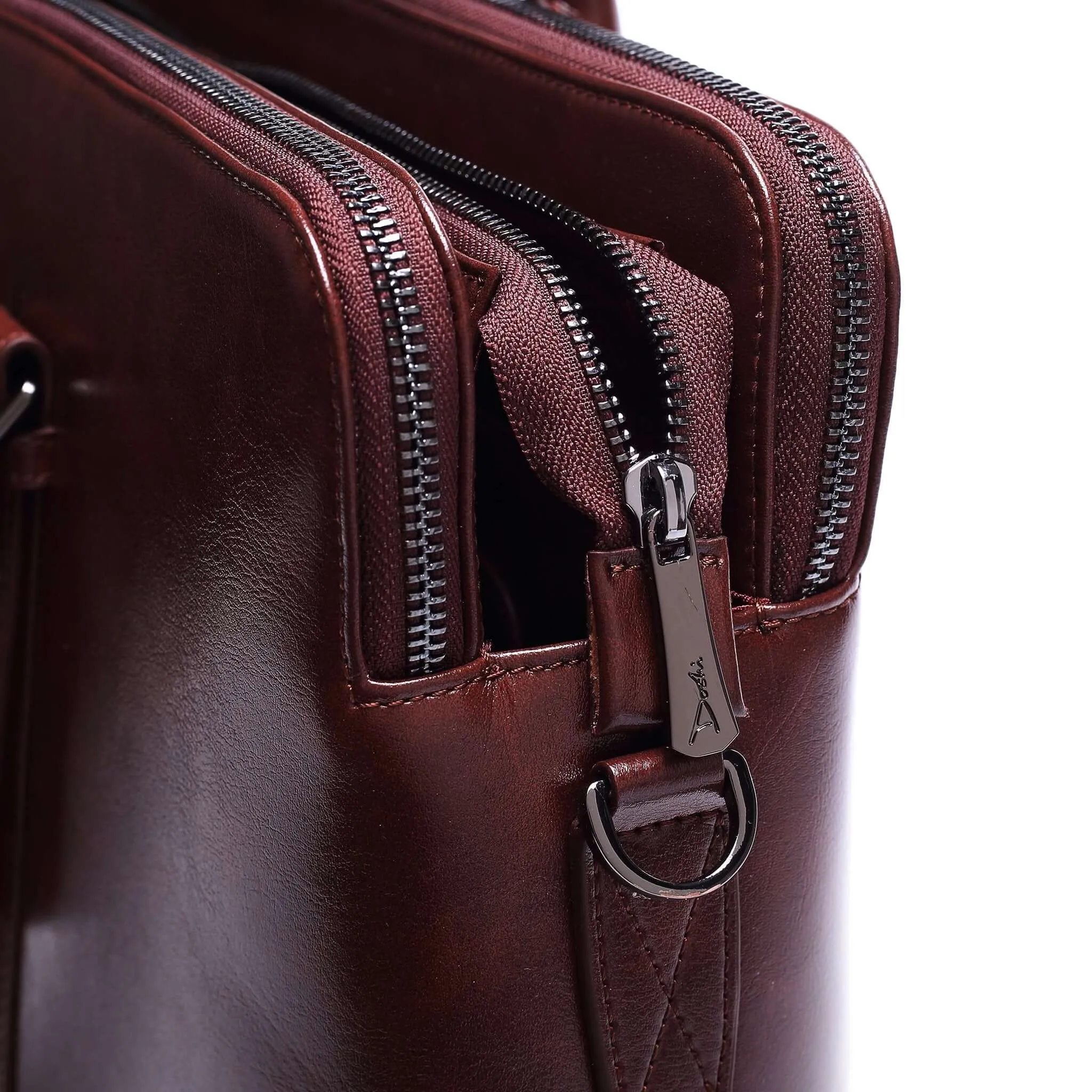 Large Classic Women's Vegan Briefcase 3 - Image 8