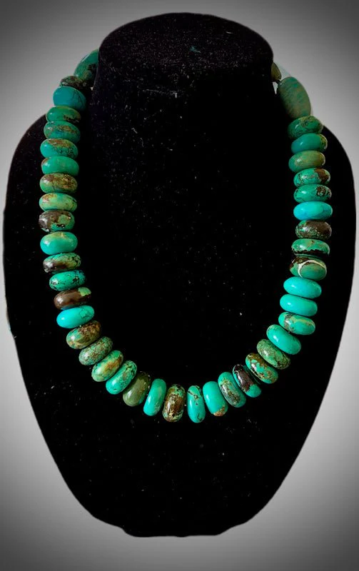 Large Natural Turquoise Necklace - Image 3