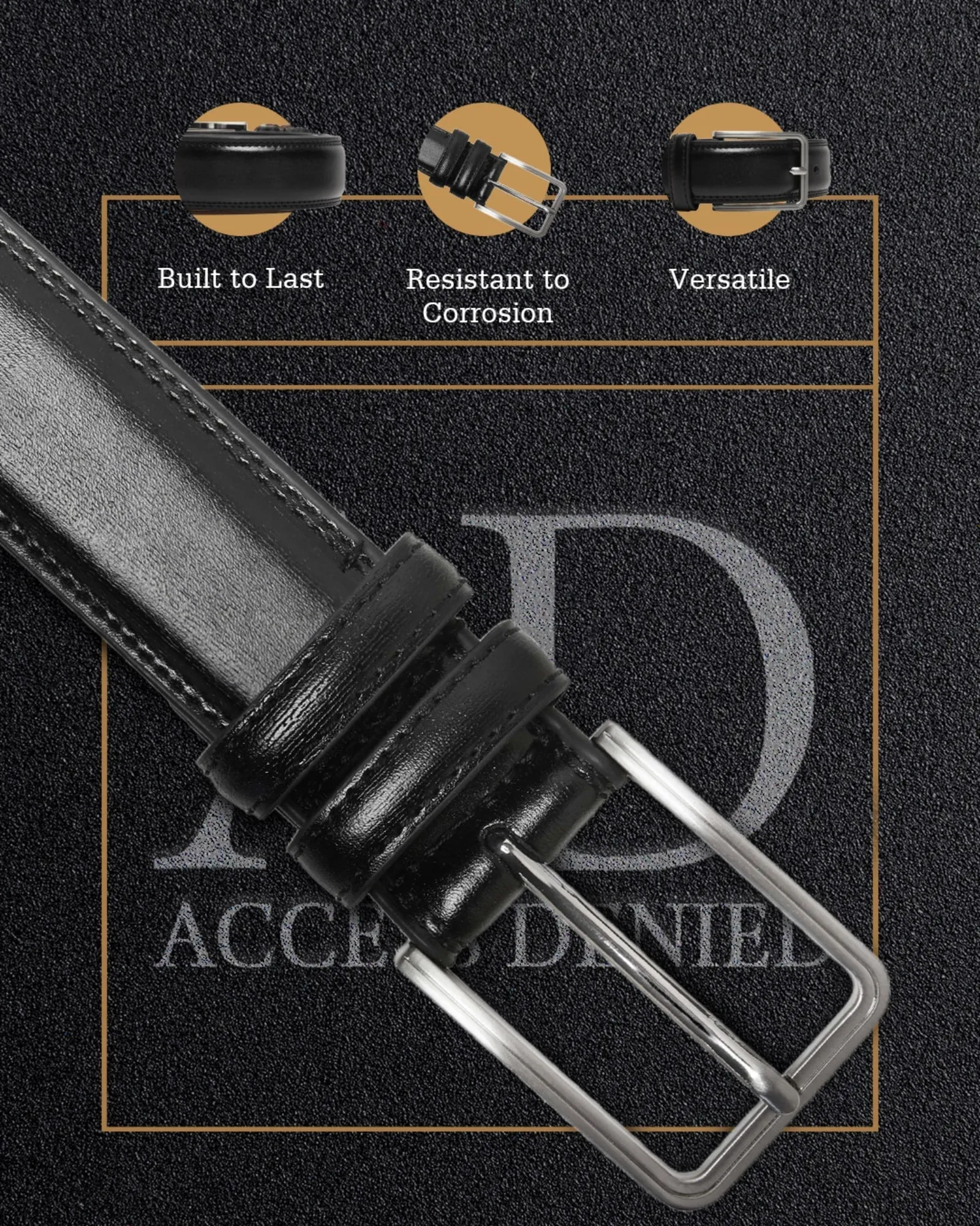 Genuine Leather Belt - Image 3