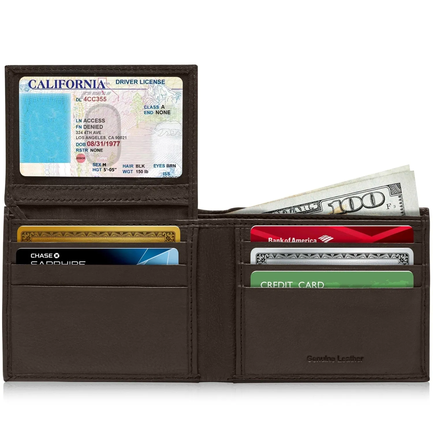 Leather Bifold Wallet - Image 7