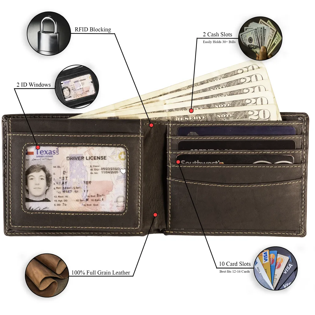 Leather Bifold Wallet - Image 9