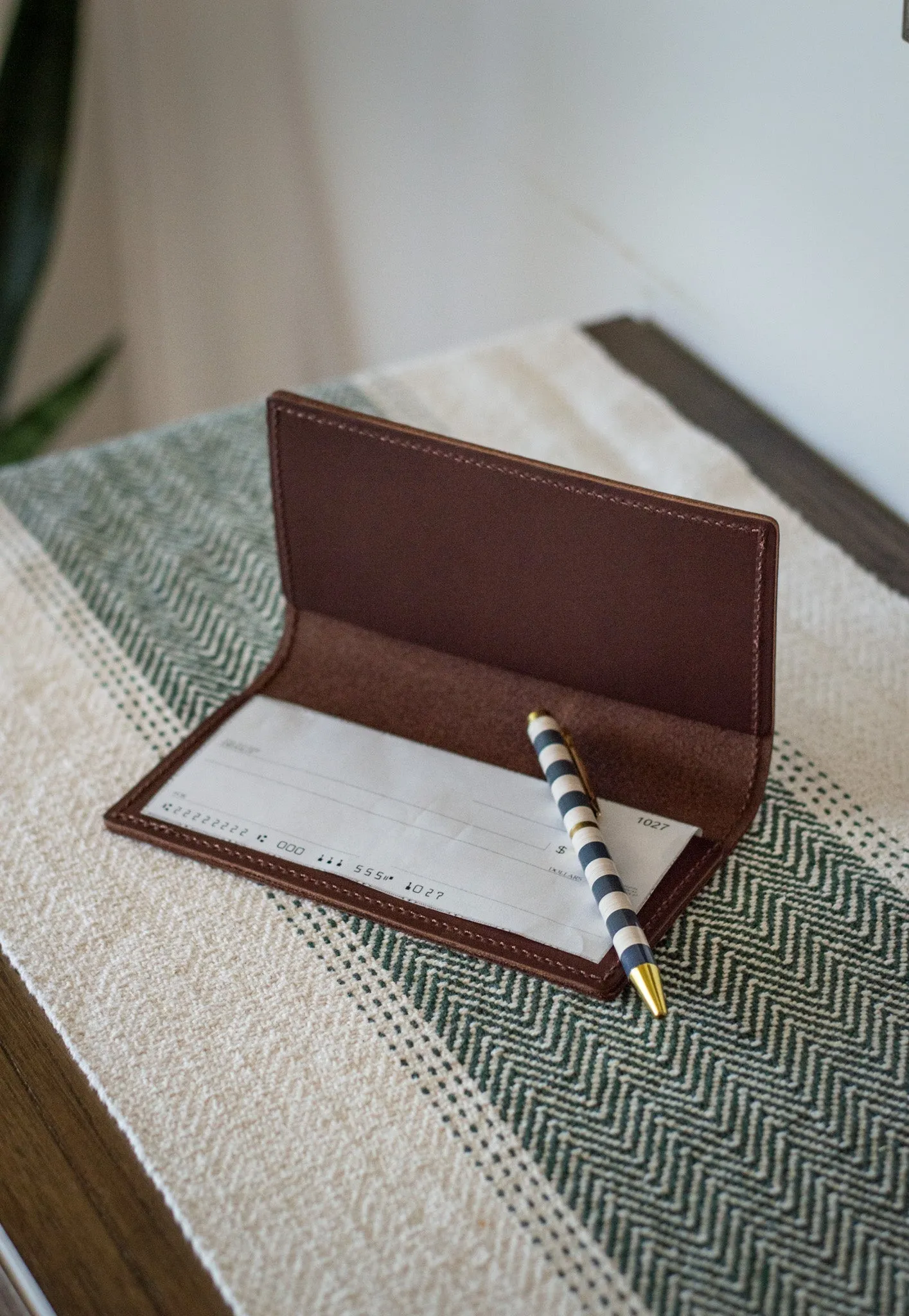 Leather Checkbook Cover - Image 6