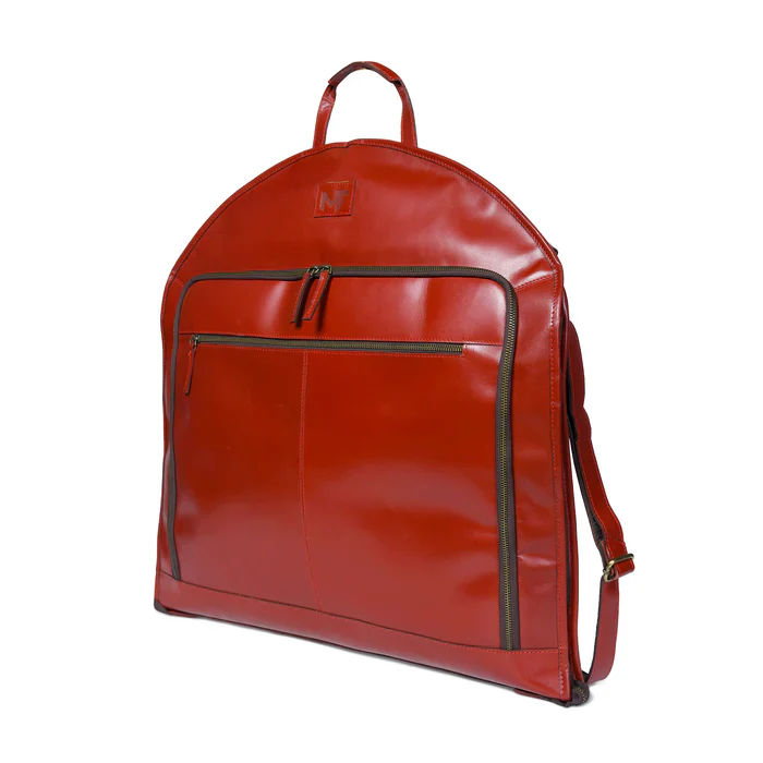 Leather Garment Bag - Dress Protection Bag - Image 2