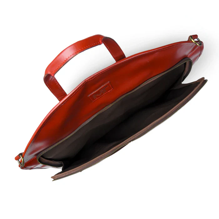 Leather Garment Bag - Dress Protection Bag - Image 5