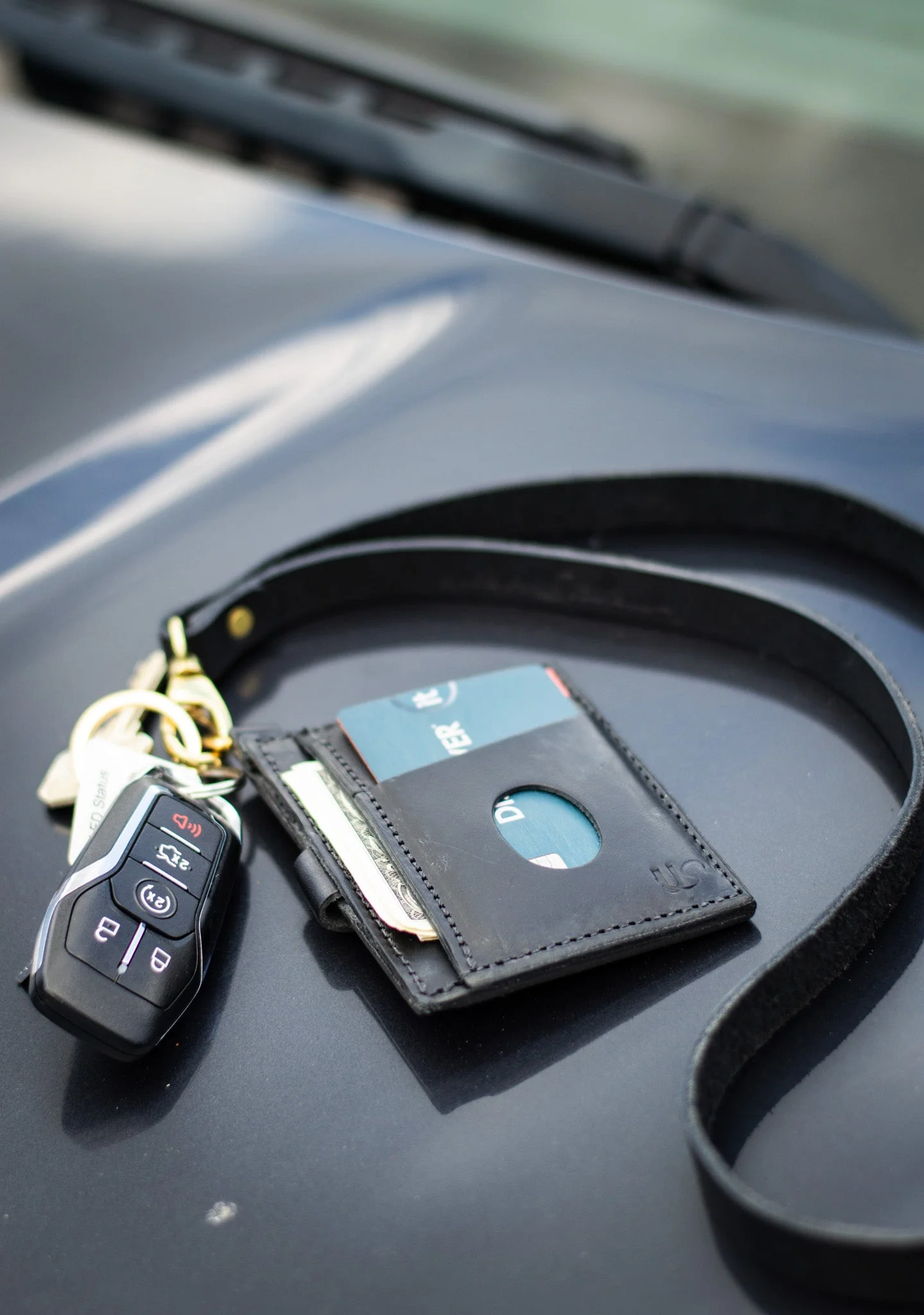 Leather Lanyard – Handcrafted Full-Grain Key & ID Holder - Image 6