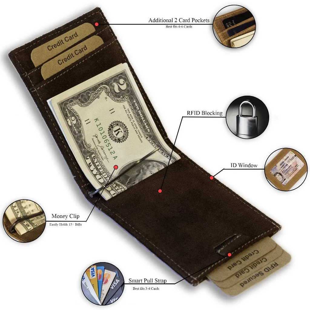 Leather Money Clip Bifold - Image 18