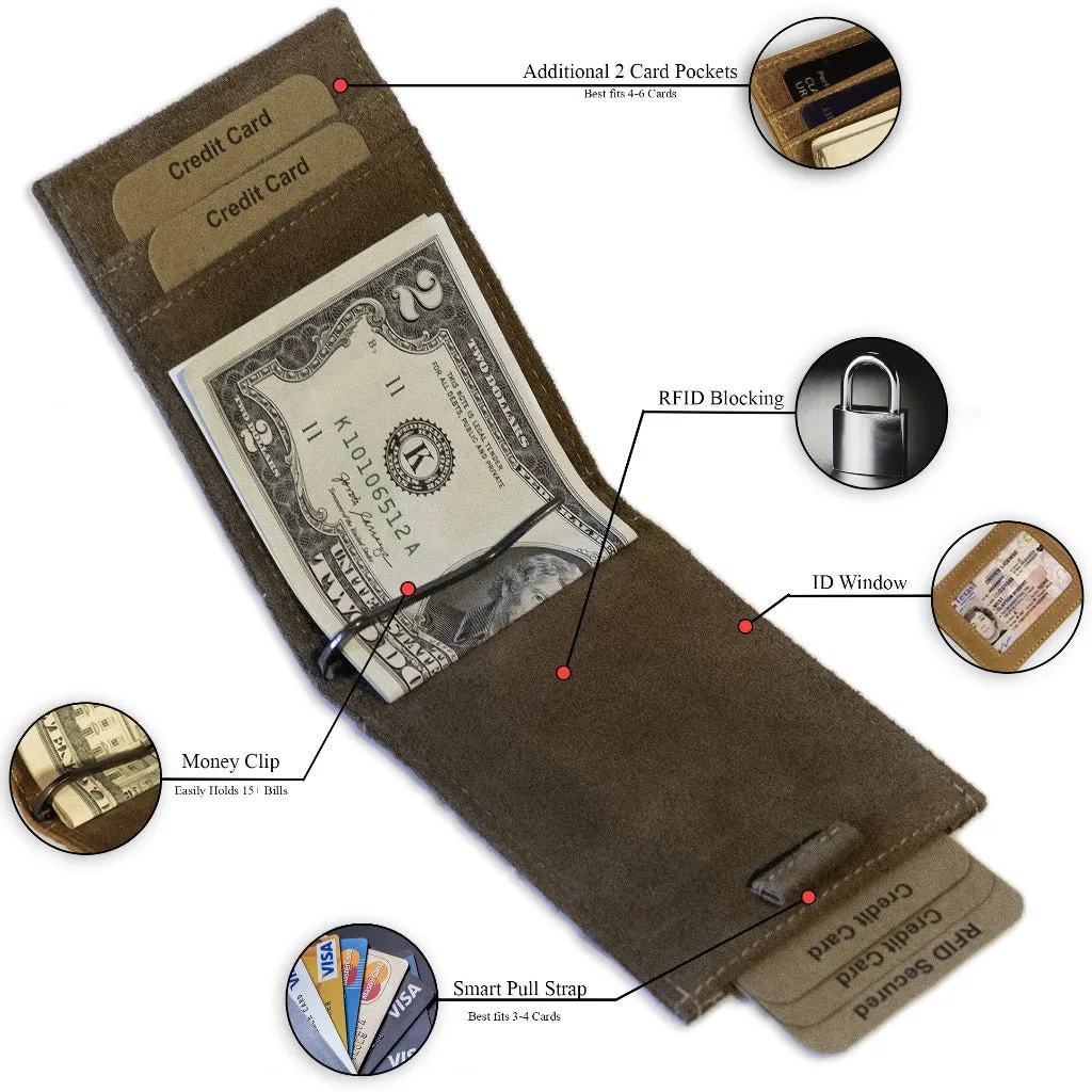 Leather Money Clip Bifold - Image 23
