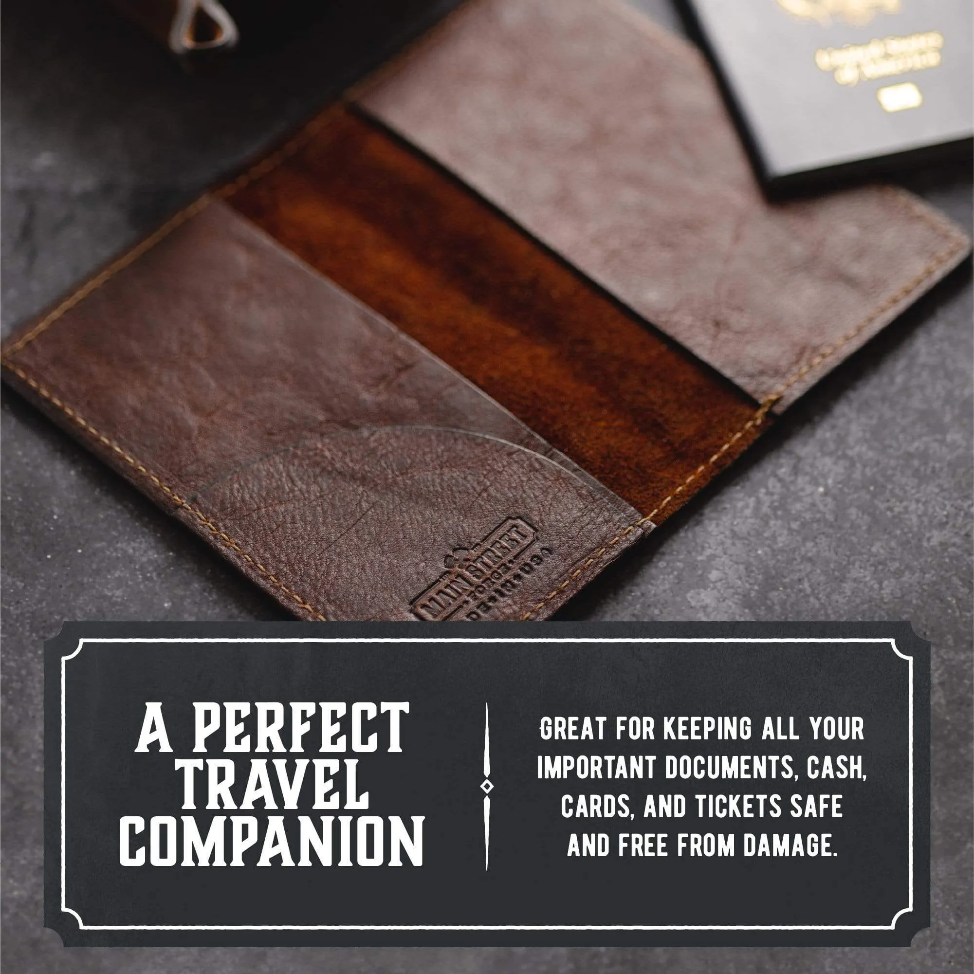 Leather Passport Holder / Field Notes Cover - Image 4