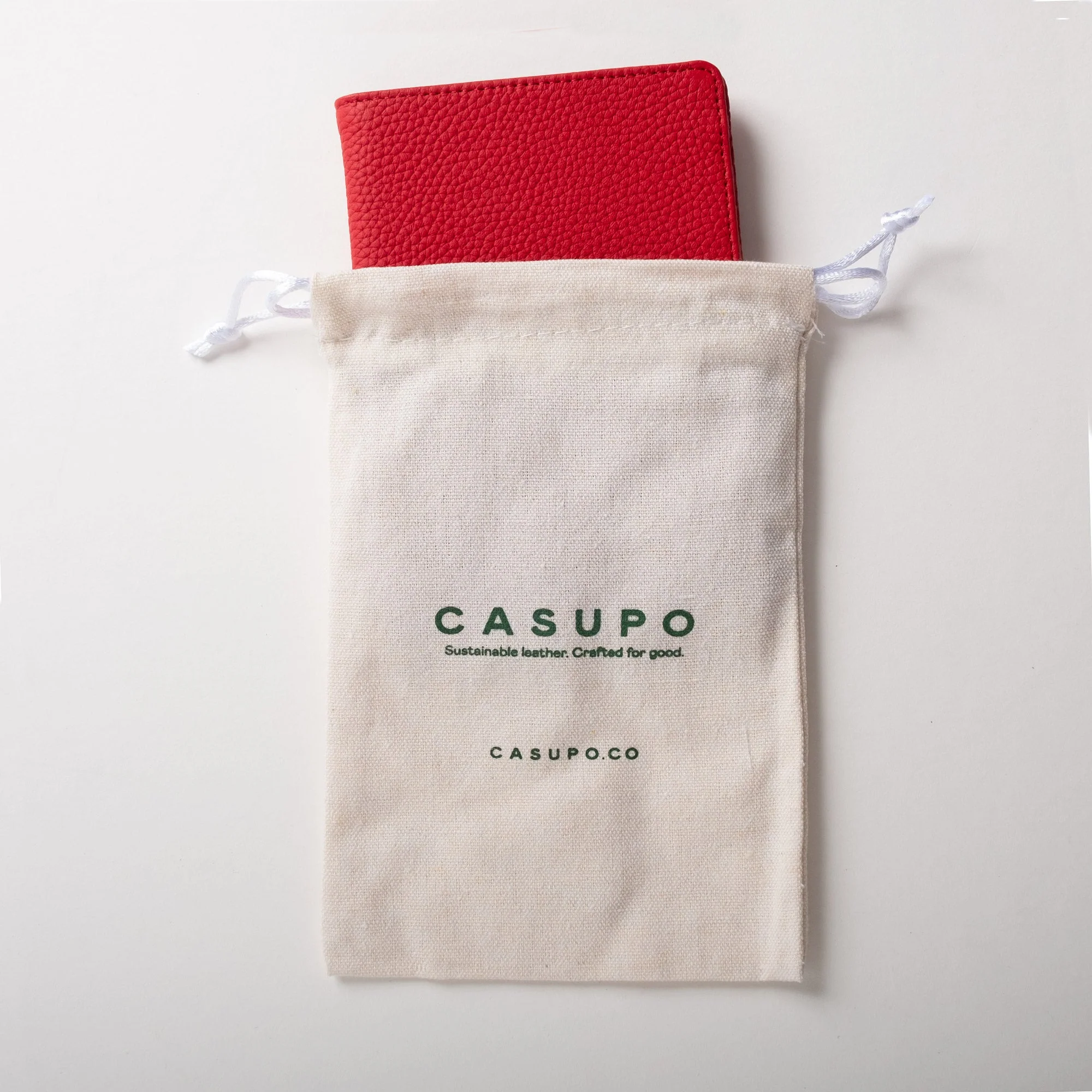Leather Passport Wallet with RFID - Red - Image 10