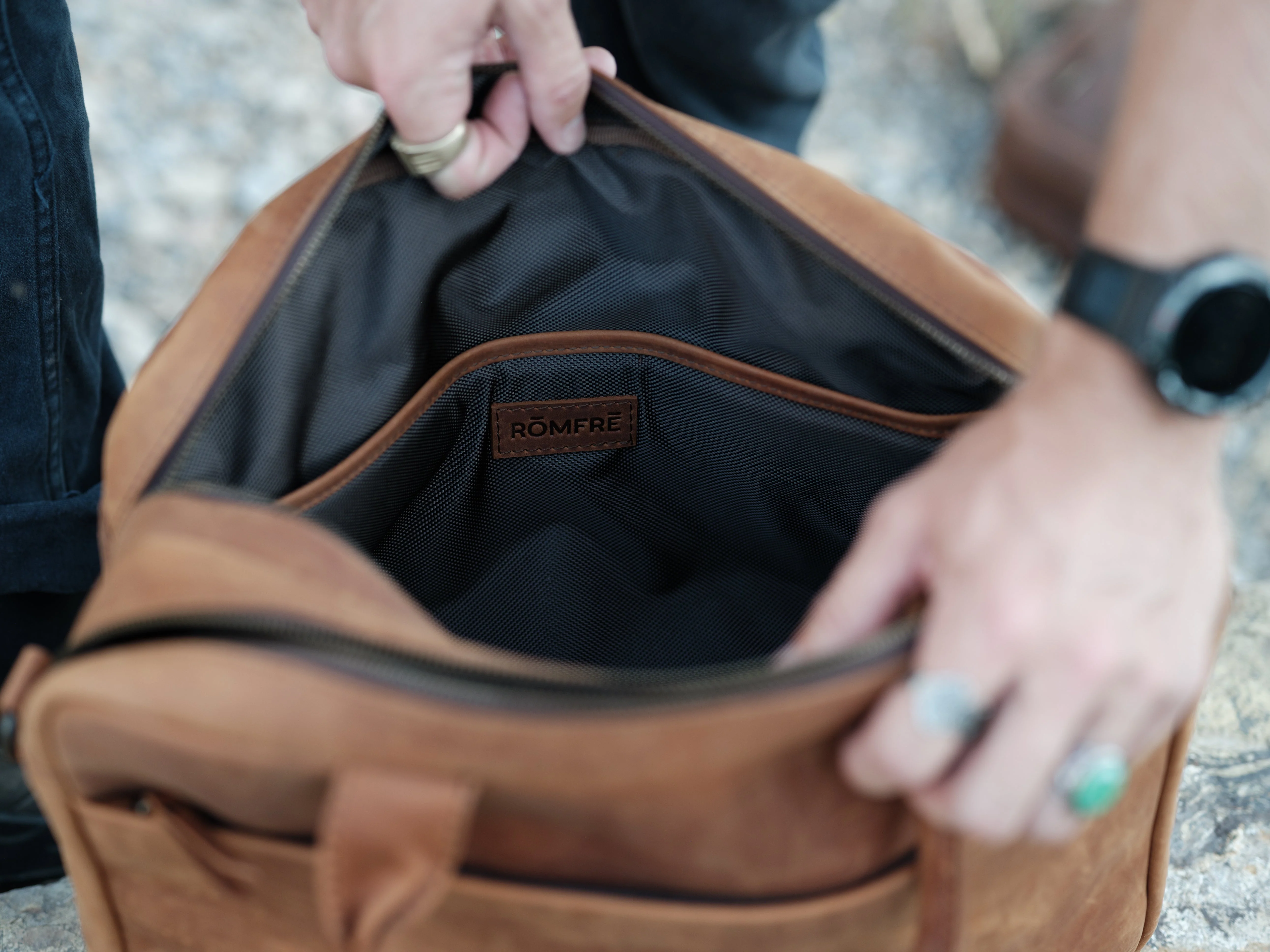 Leather Pilot Briefcase - Image 11