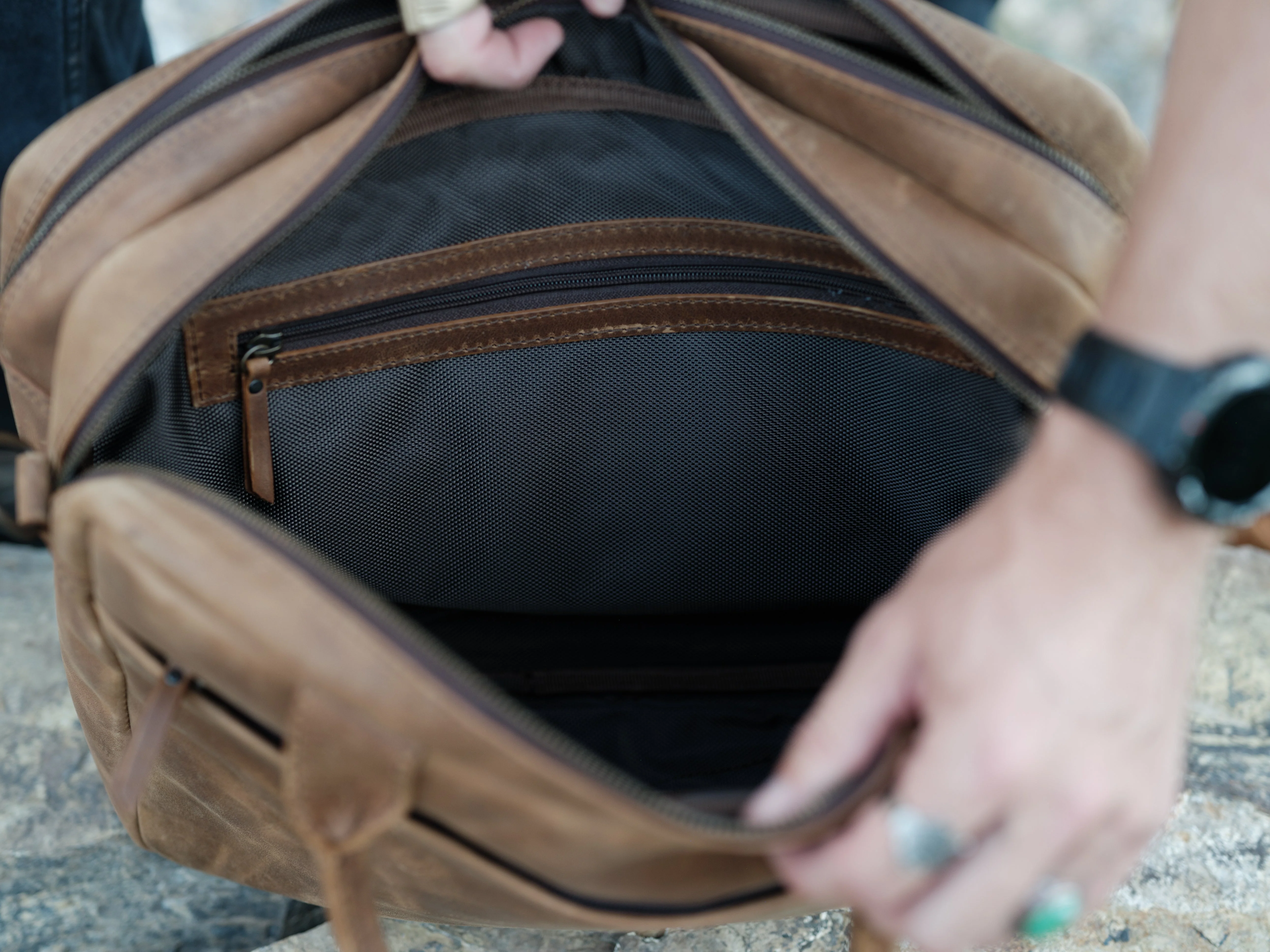 Leather Pilot Briefcase - Image 6