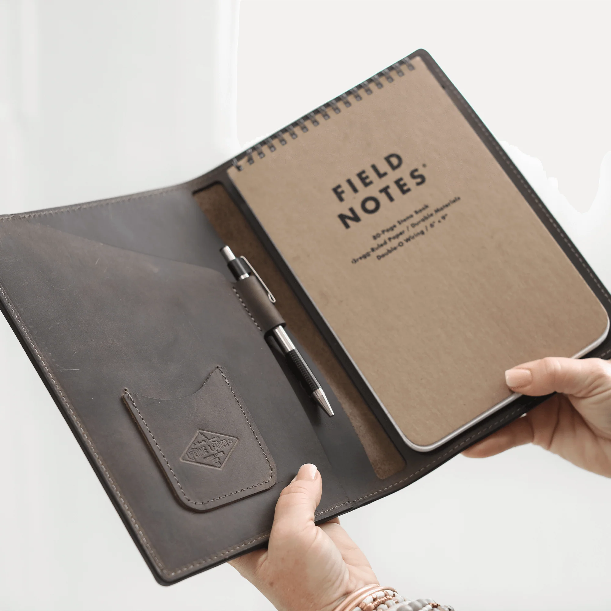 Stylish Leather Steno Pad with Cover - Image 10