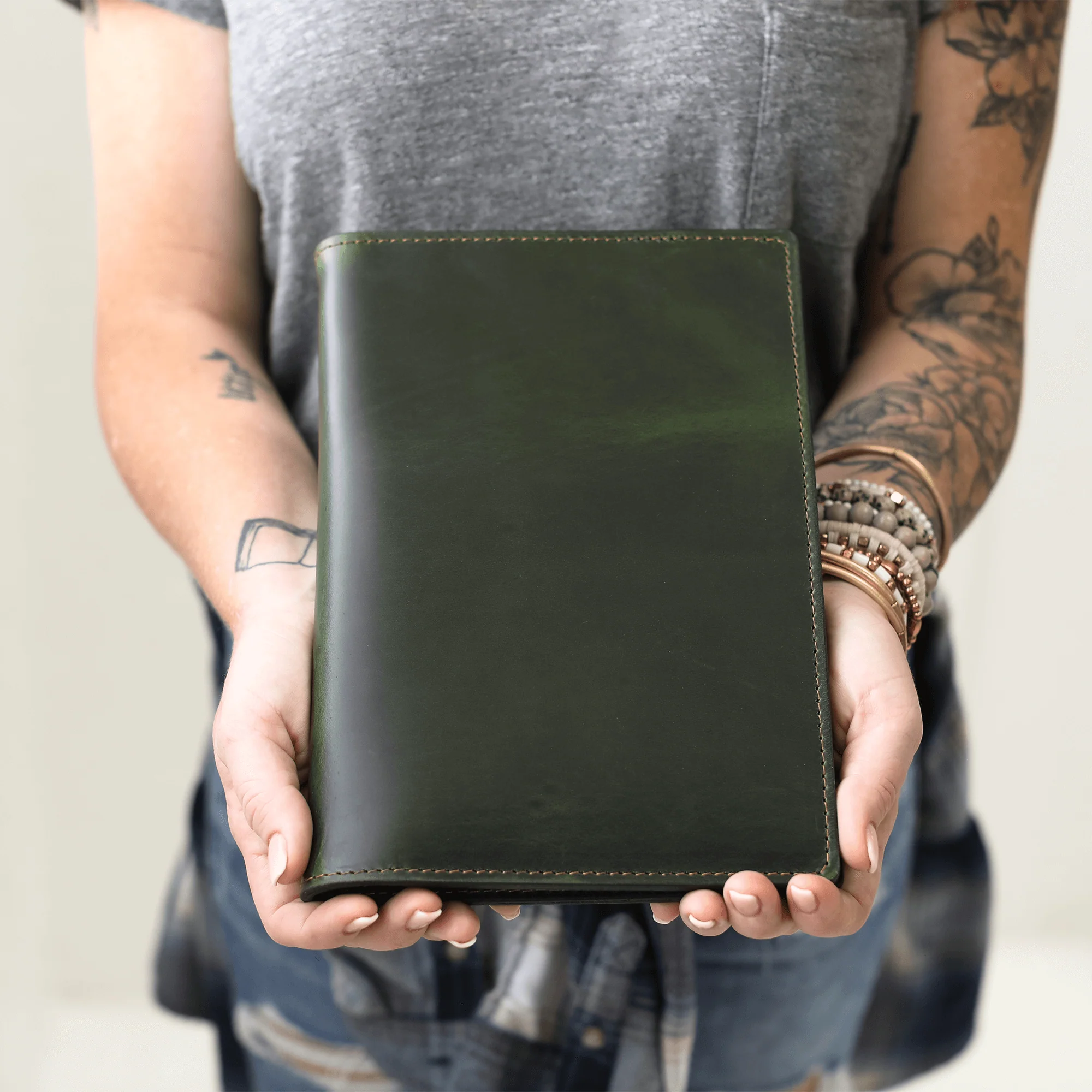 Stylish Leather Steno Pad with Cover - Image 11